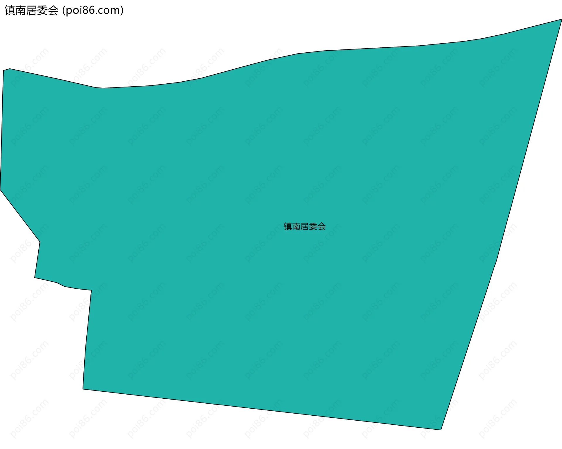 镇南居委会边界地图