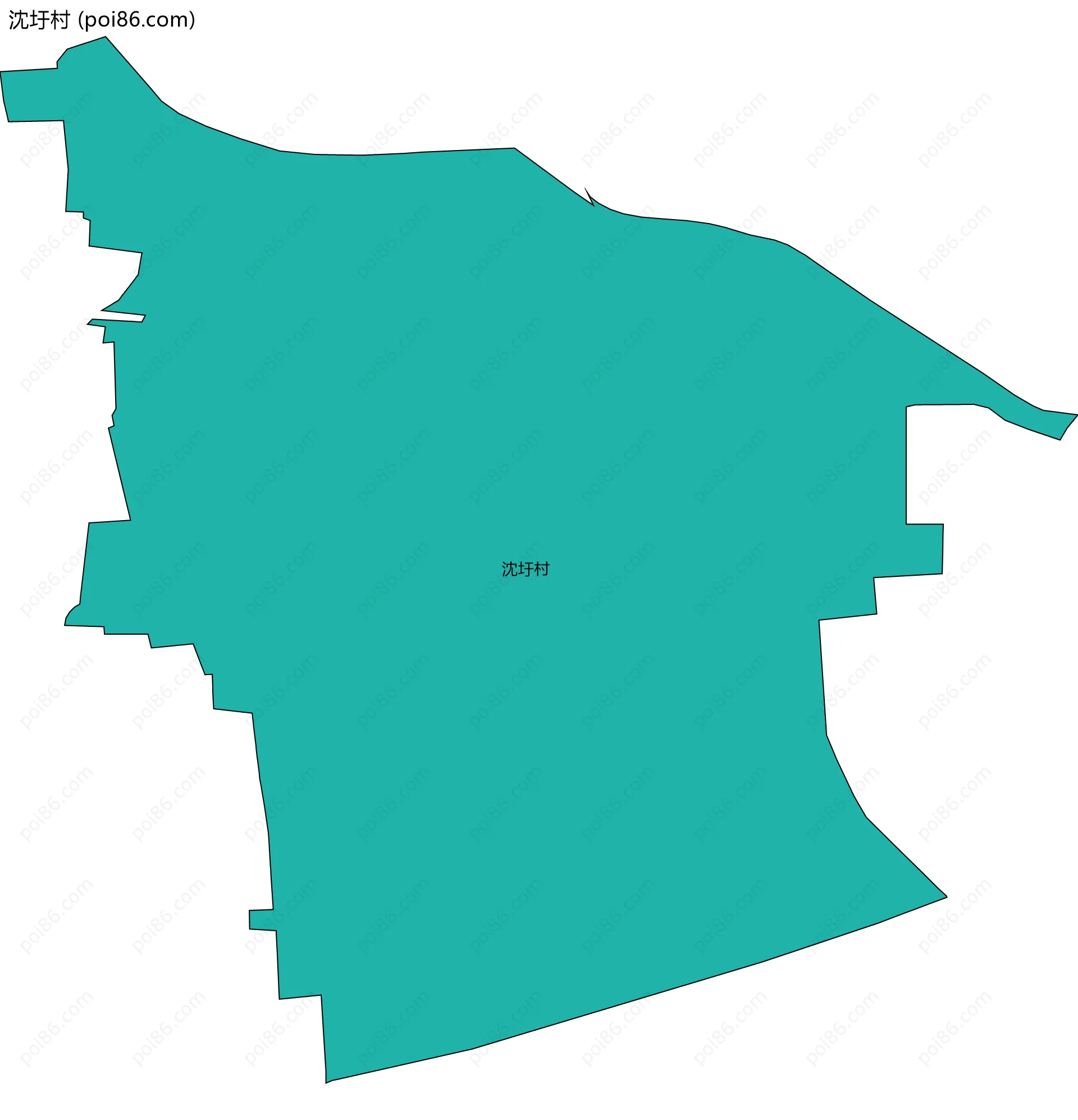 沈圩村边界地图