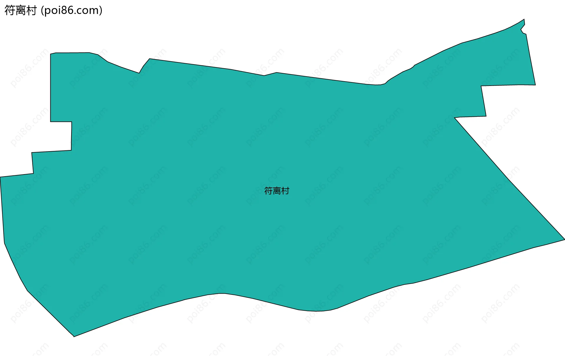 符离村边界地图