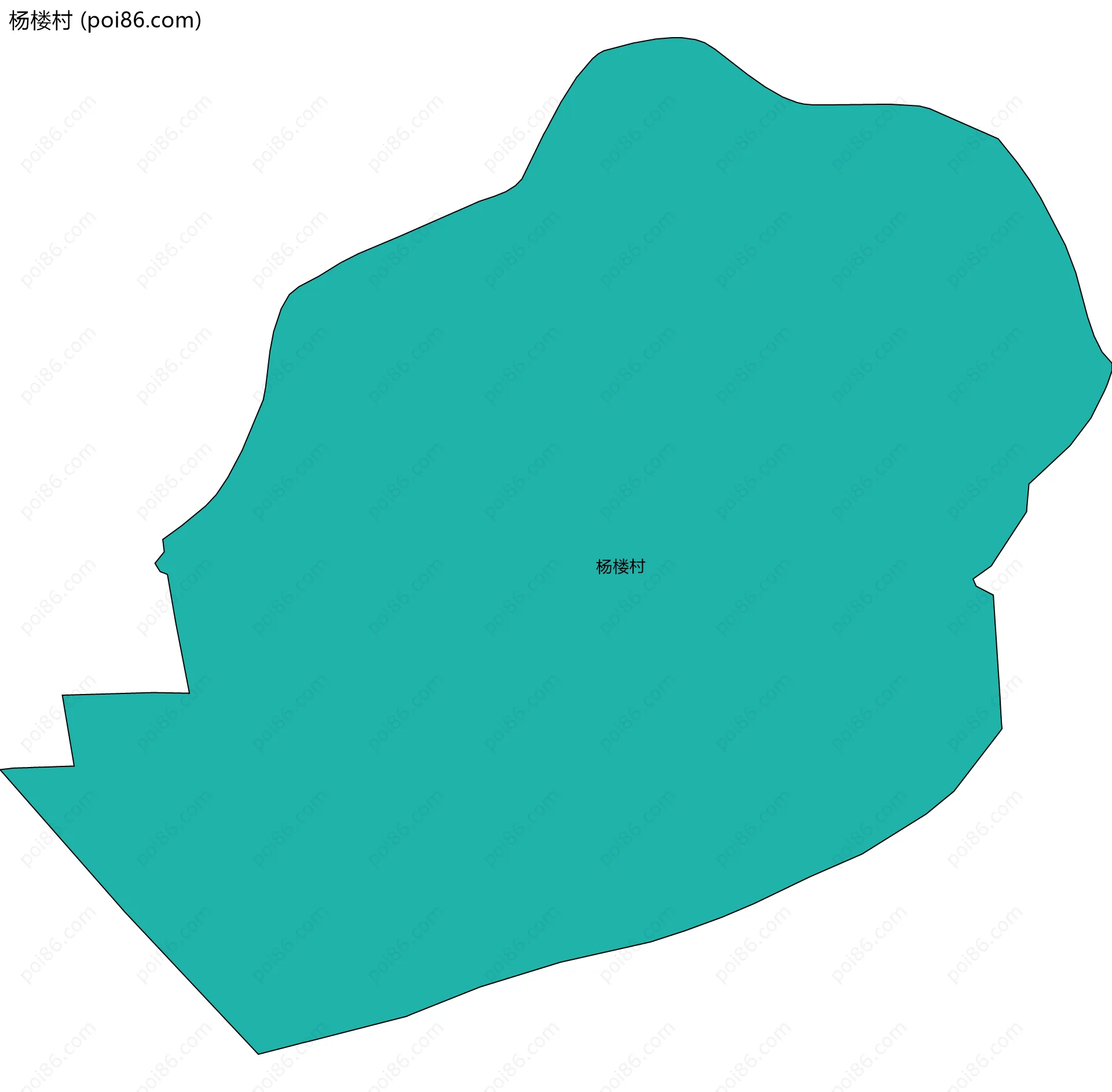 杨楼村边界地图