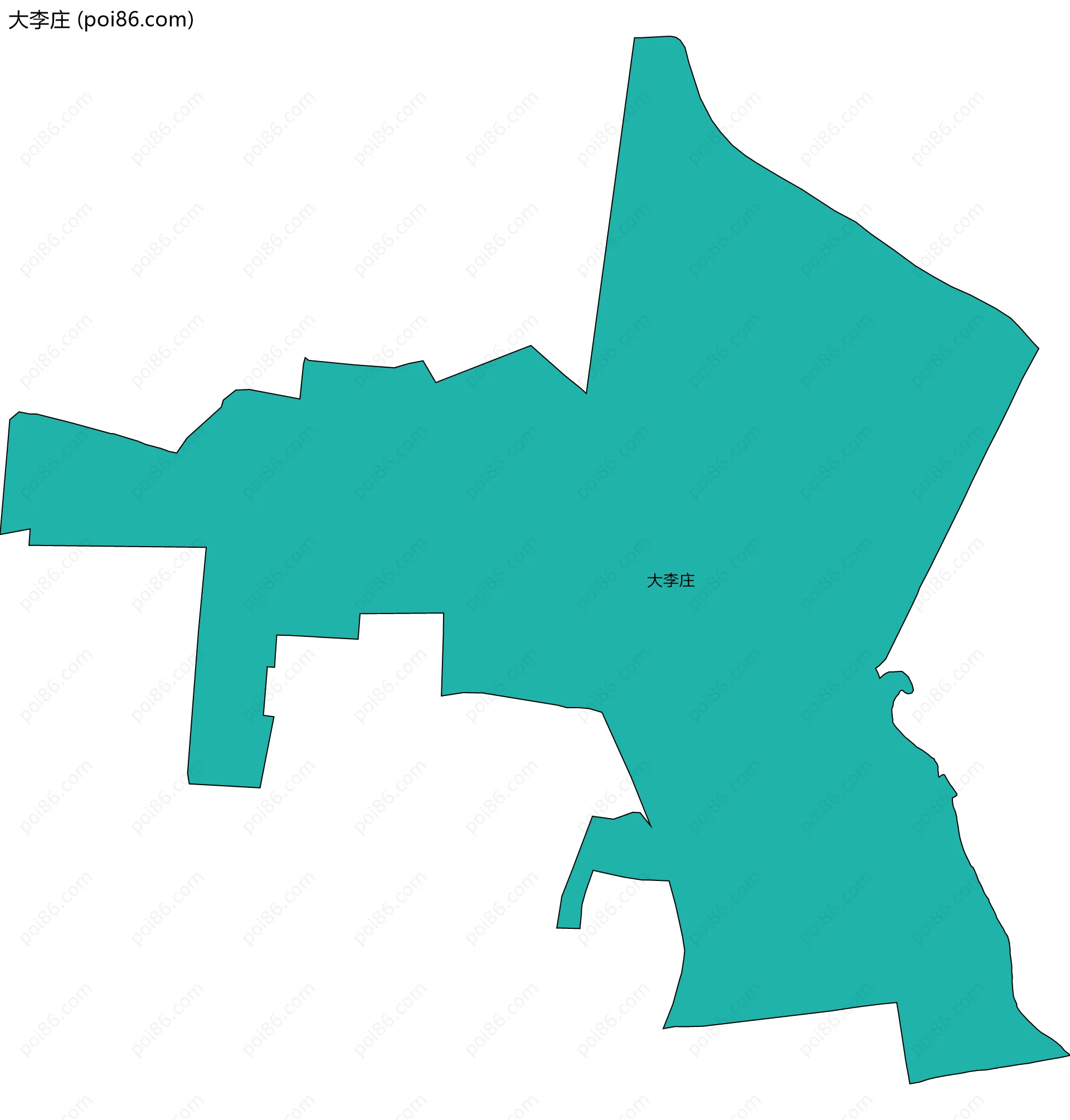 大李庄边界地图