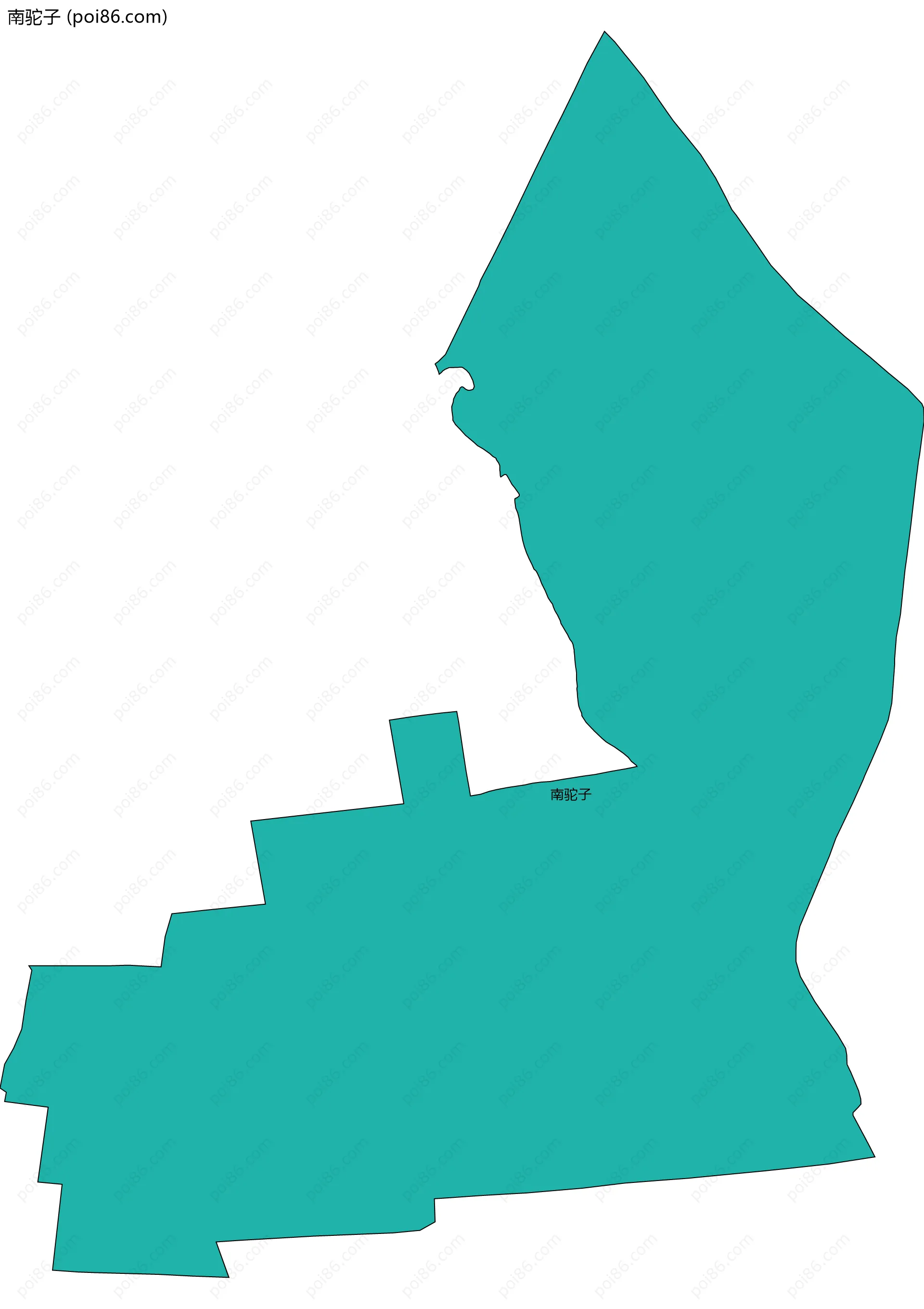 南驼子边界地图