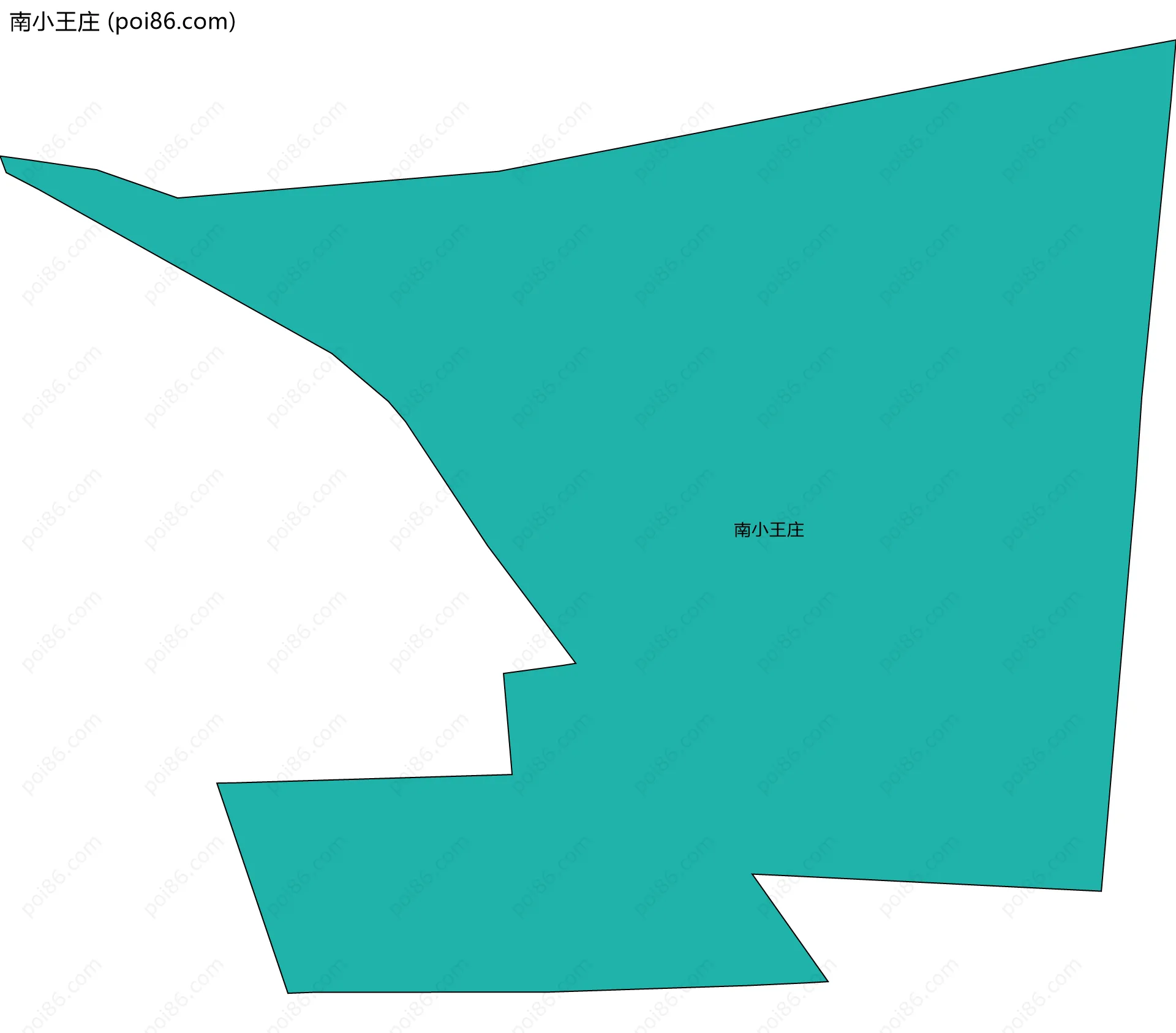 南小王庄边界地图