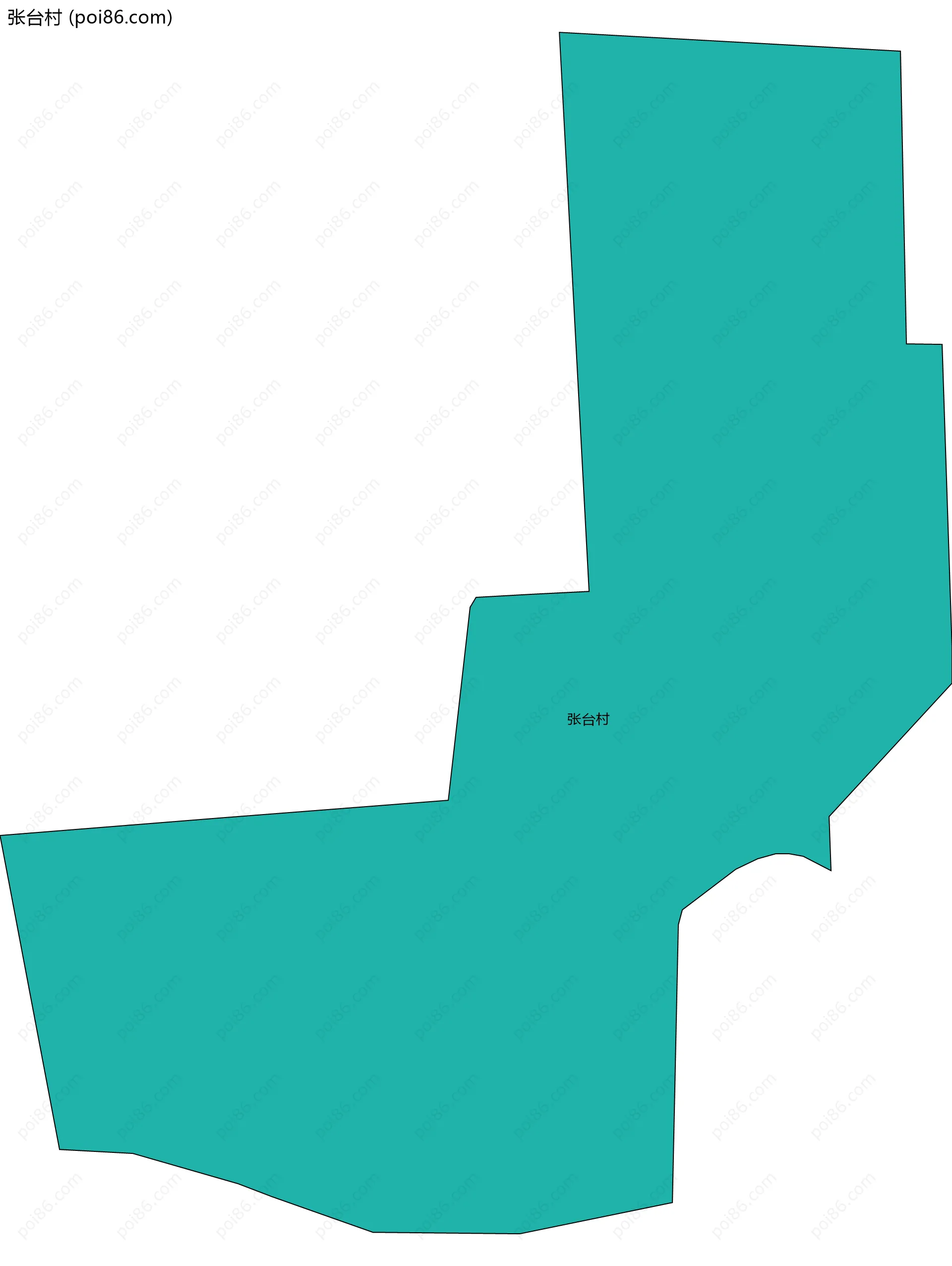 张台村边界地图