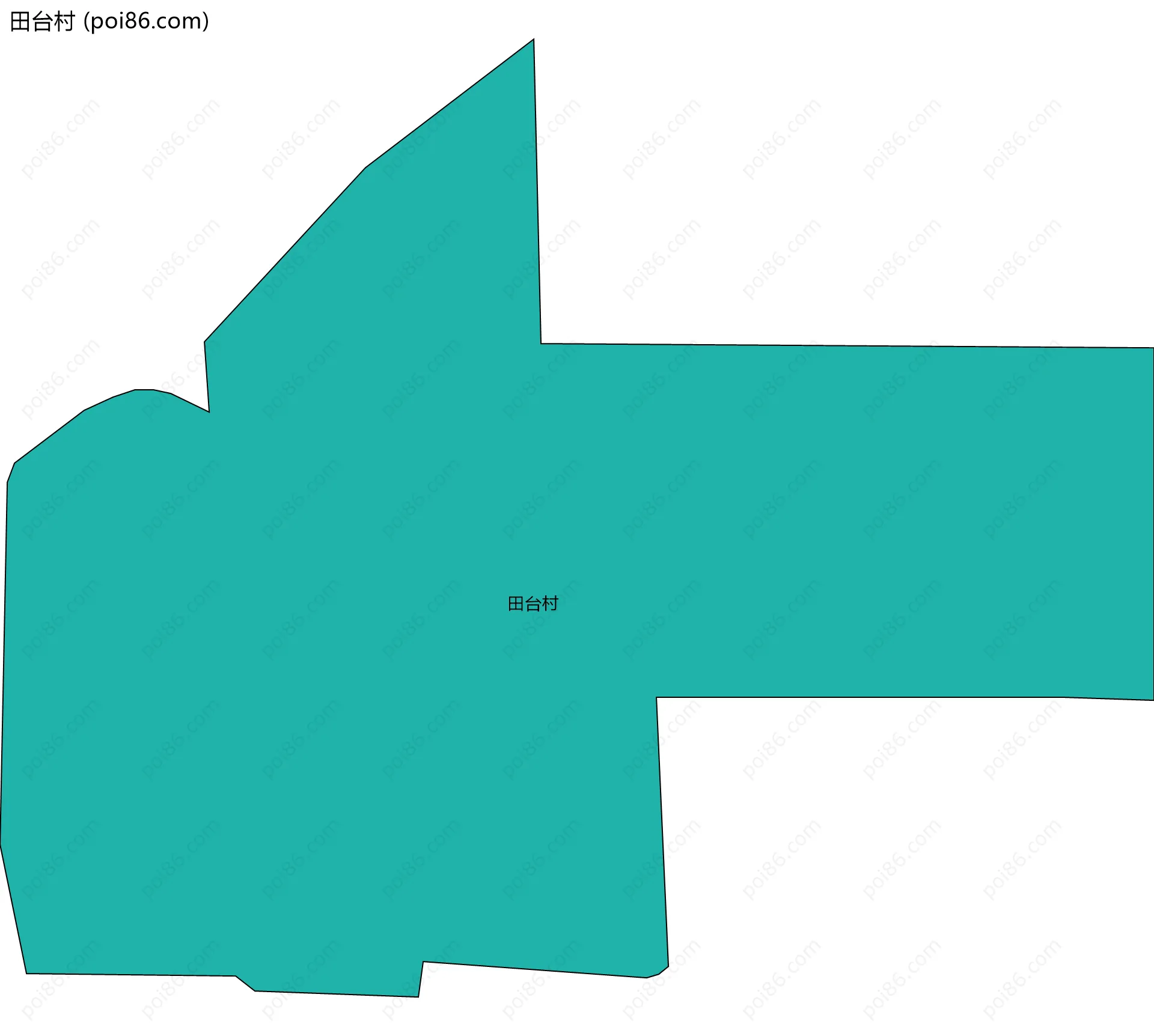 田台村边界地图