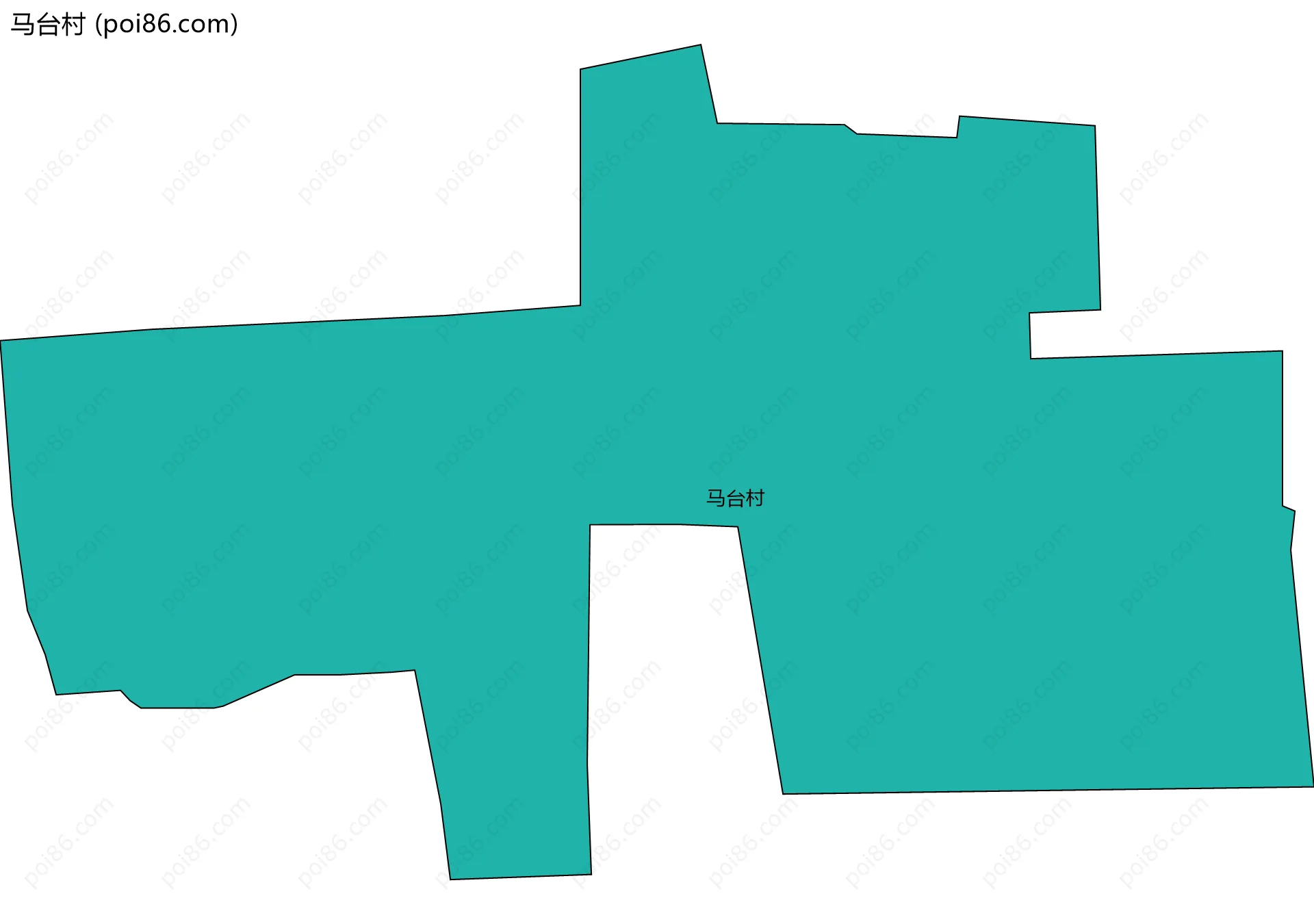 马台村边界地图