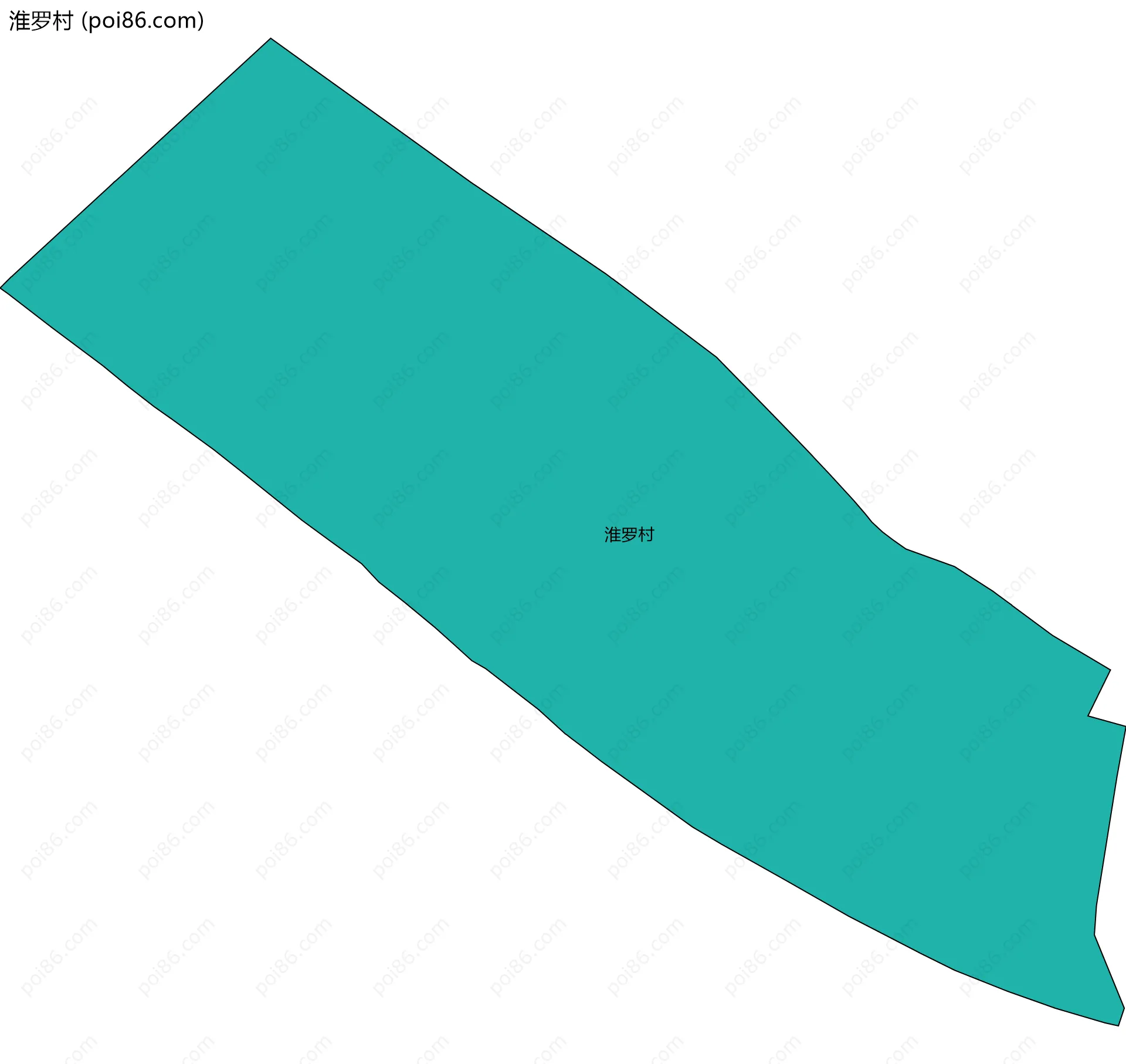 淮罗村边界地图