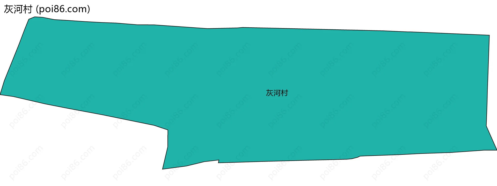 灰河村边界地图