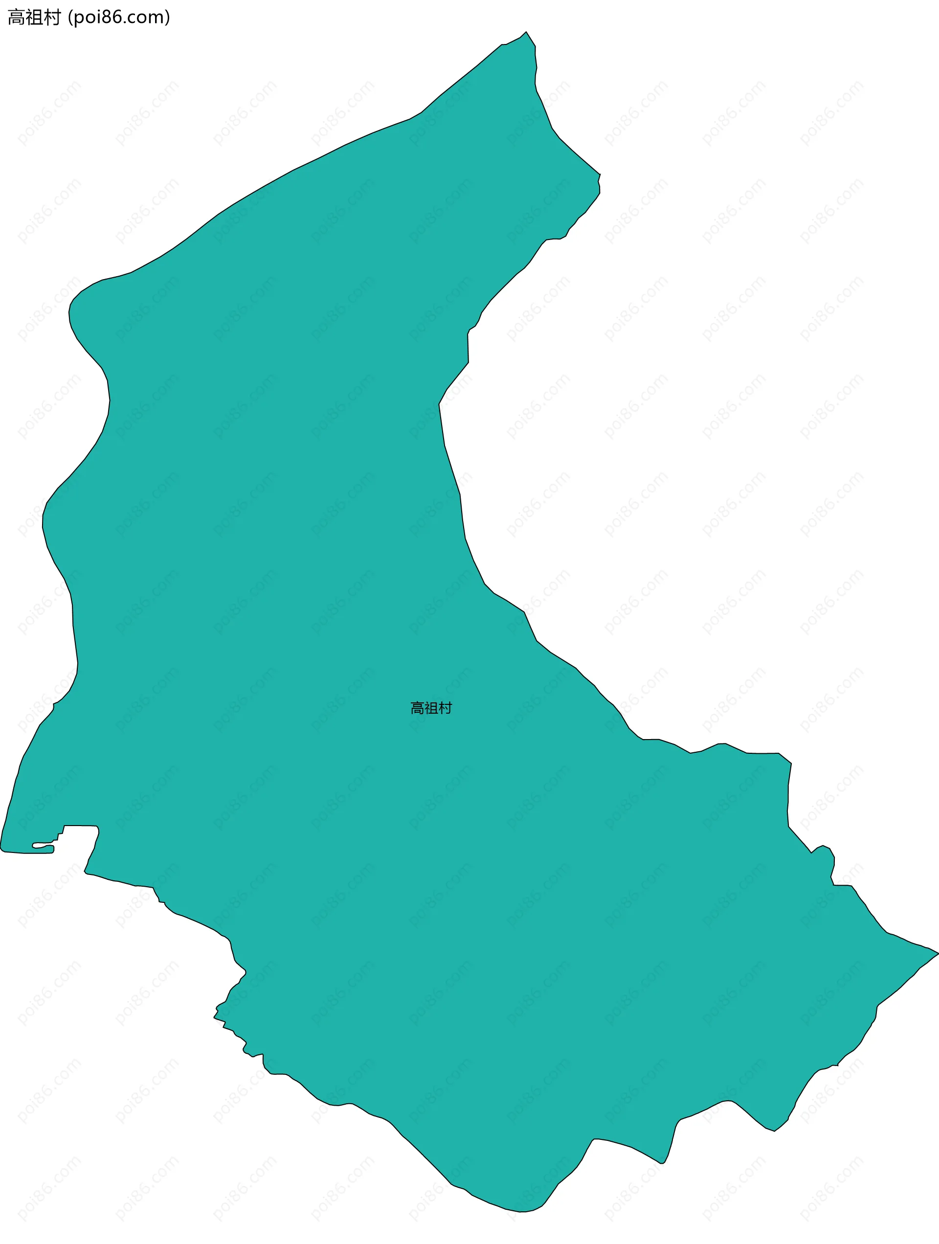 高祖村边界地图