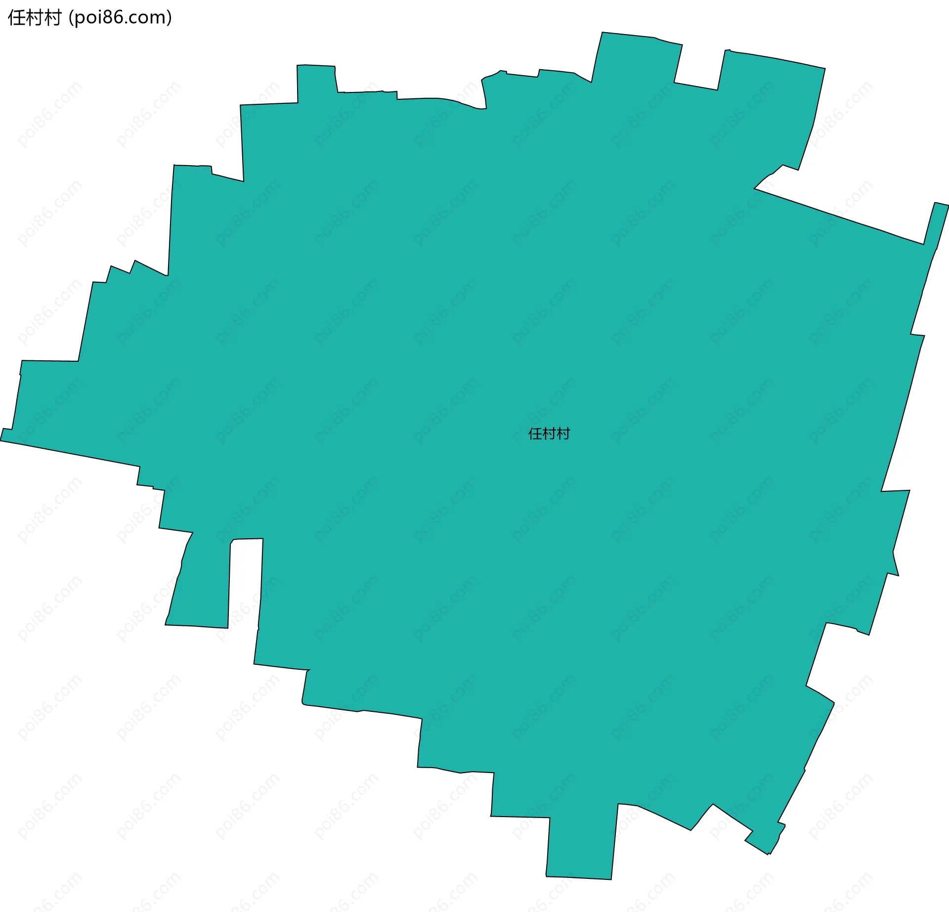 任村村边界地图