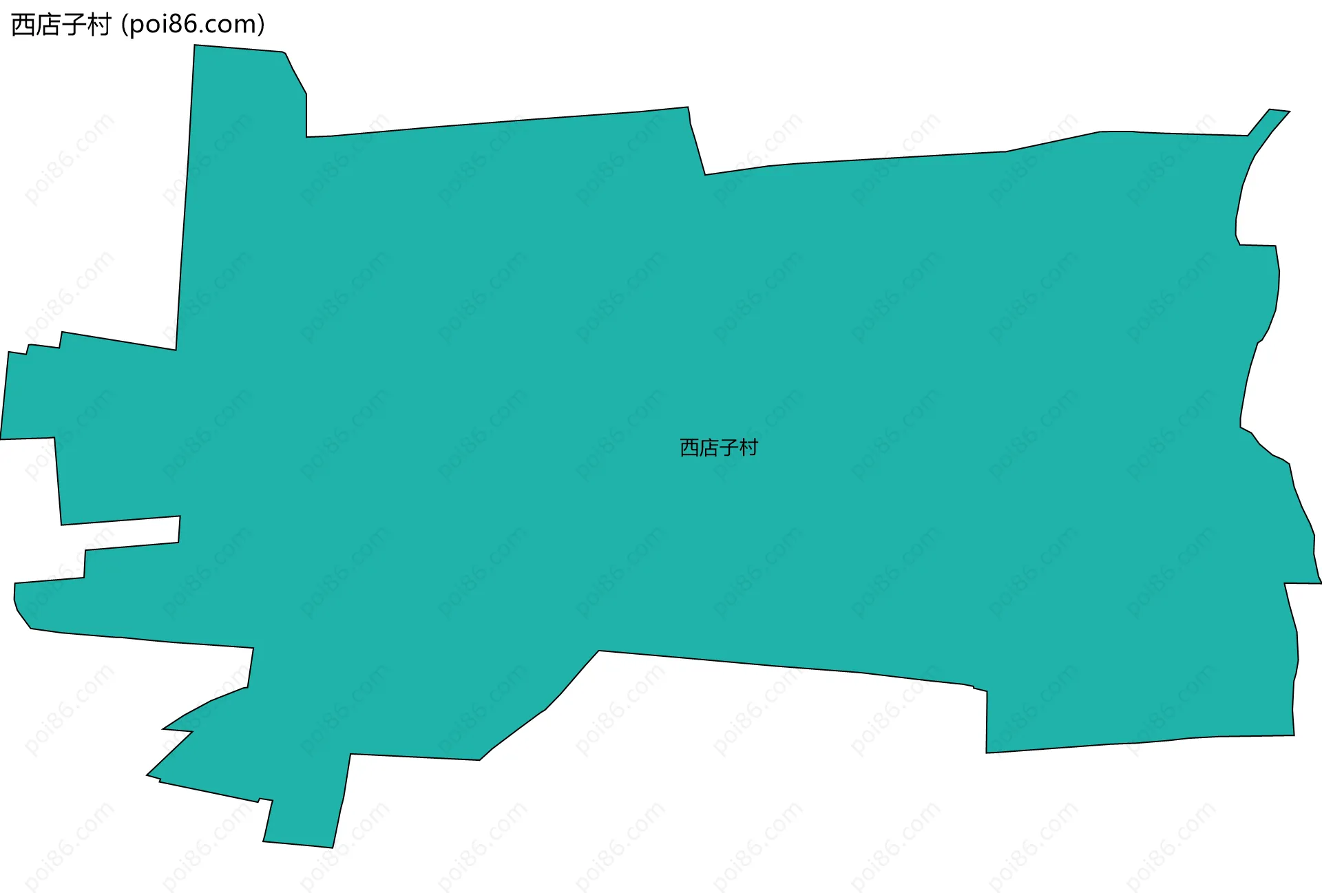 西店子村边界地图
