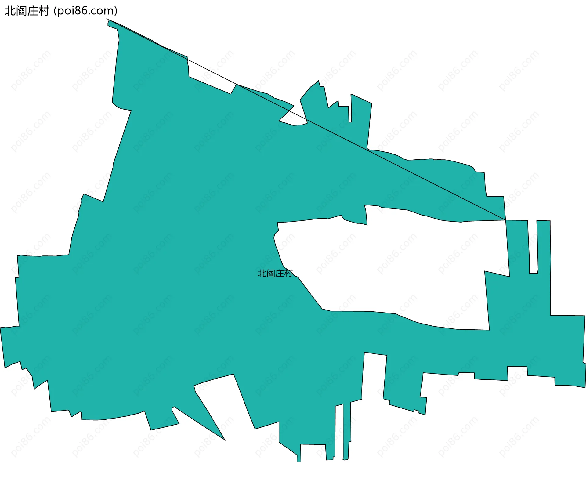 北阎庄村边界地图