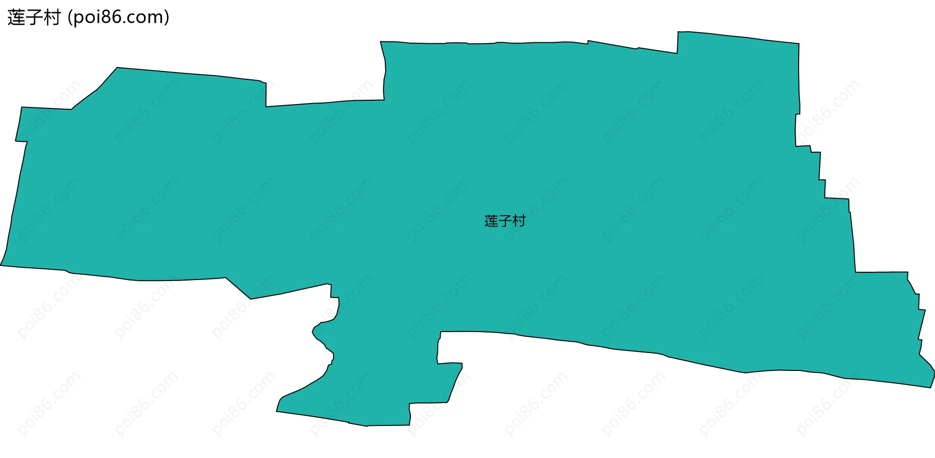 莲子村边界地图