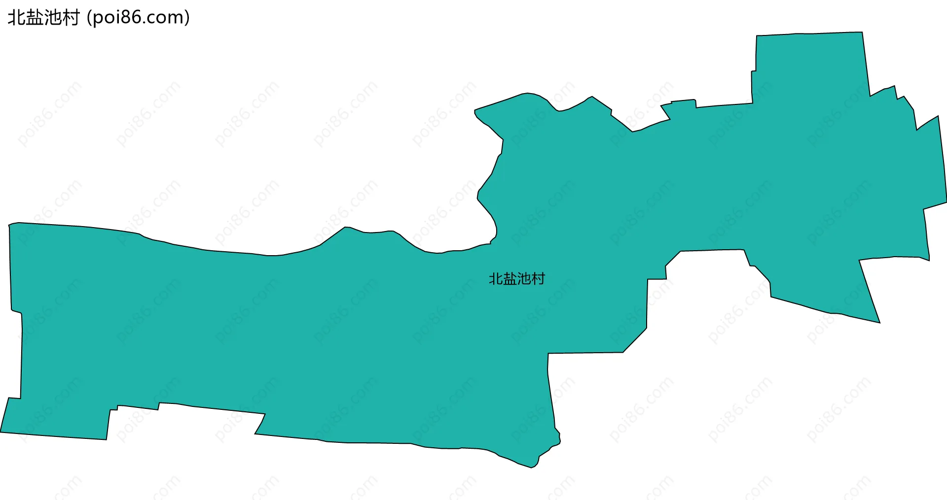 北盐池村边界地图