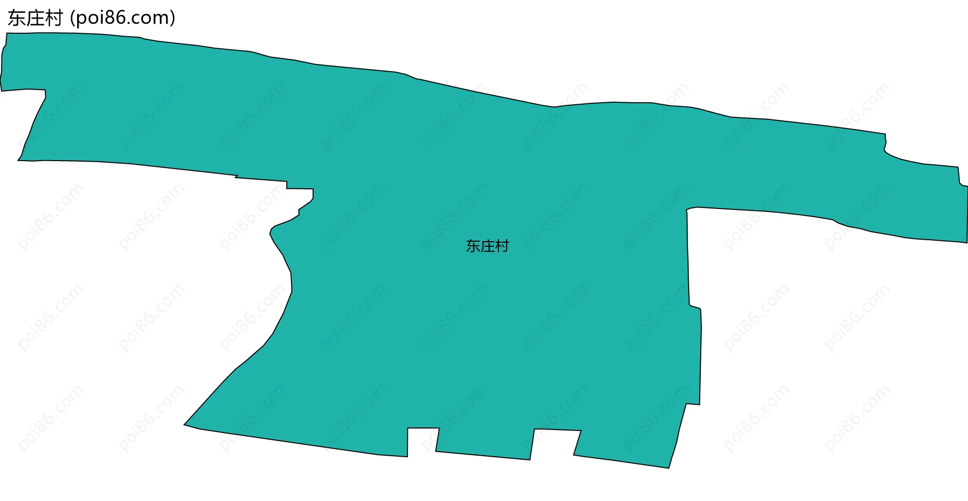 东庄村边界地图
