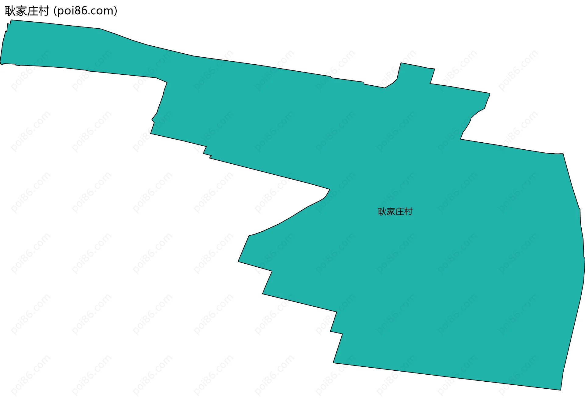 耿家庄村边界地图