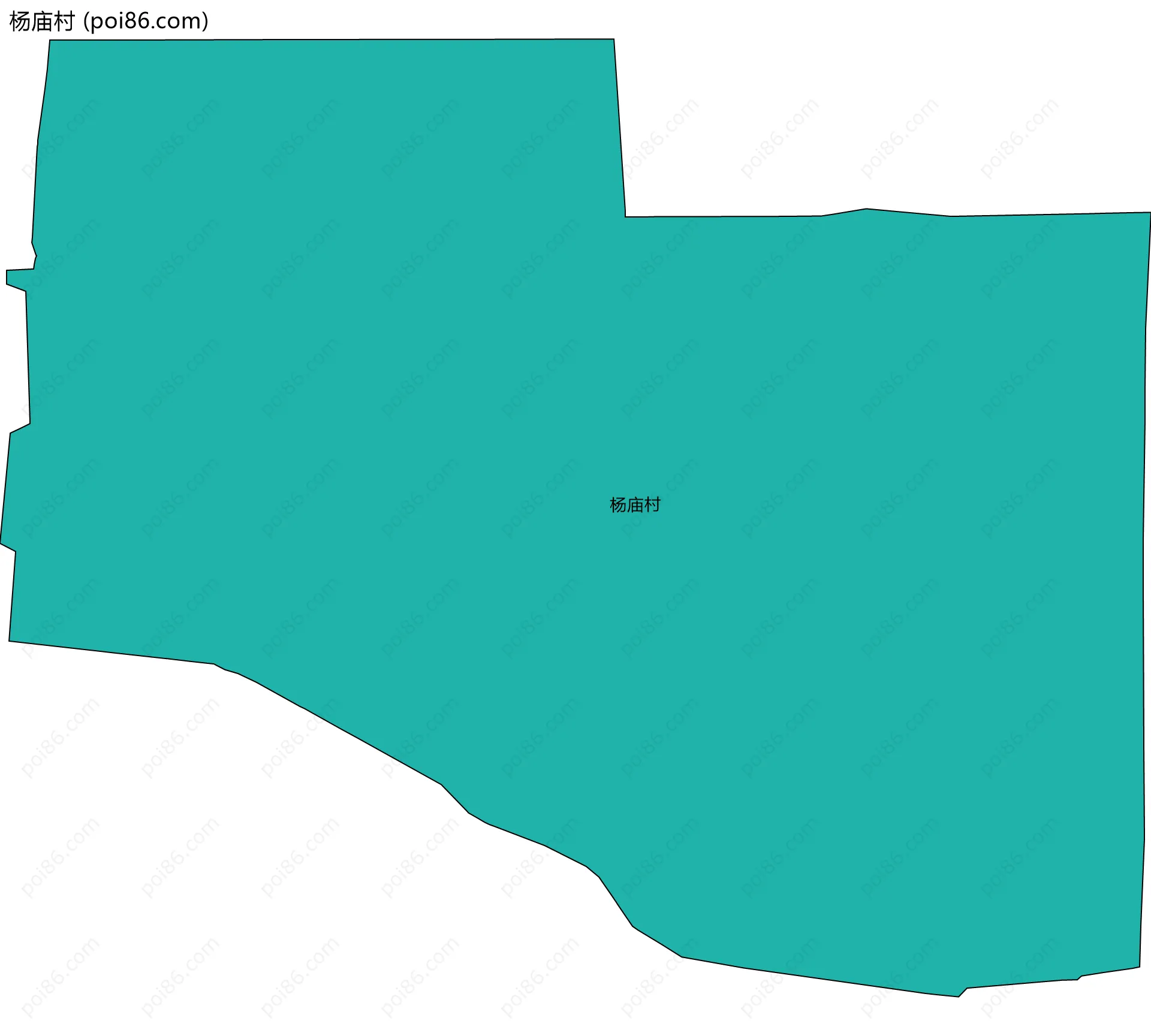 杨庙村边界地图