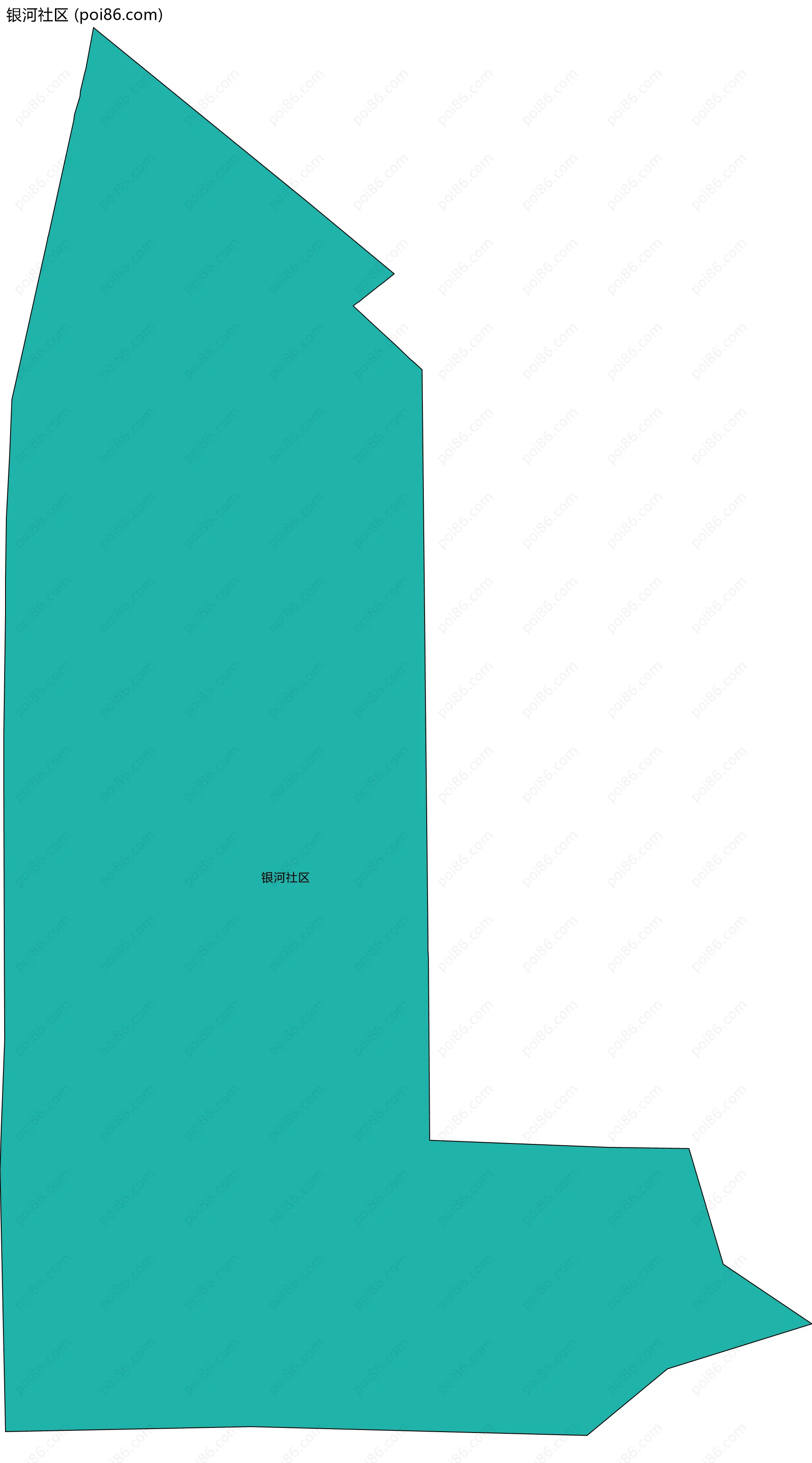 银河社区边界地图