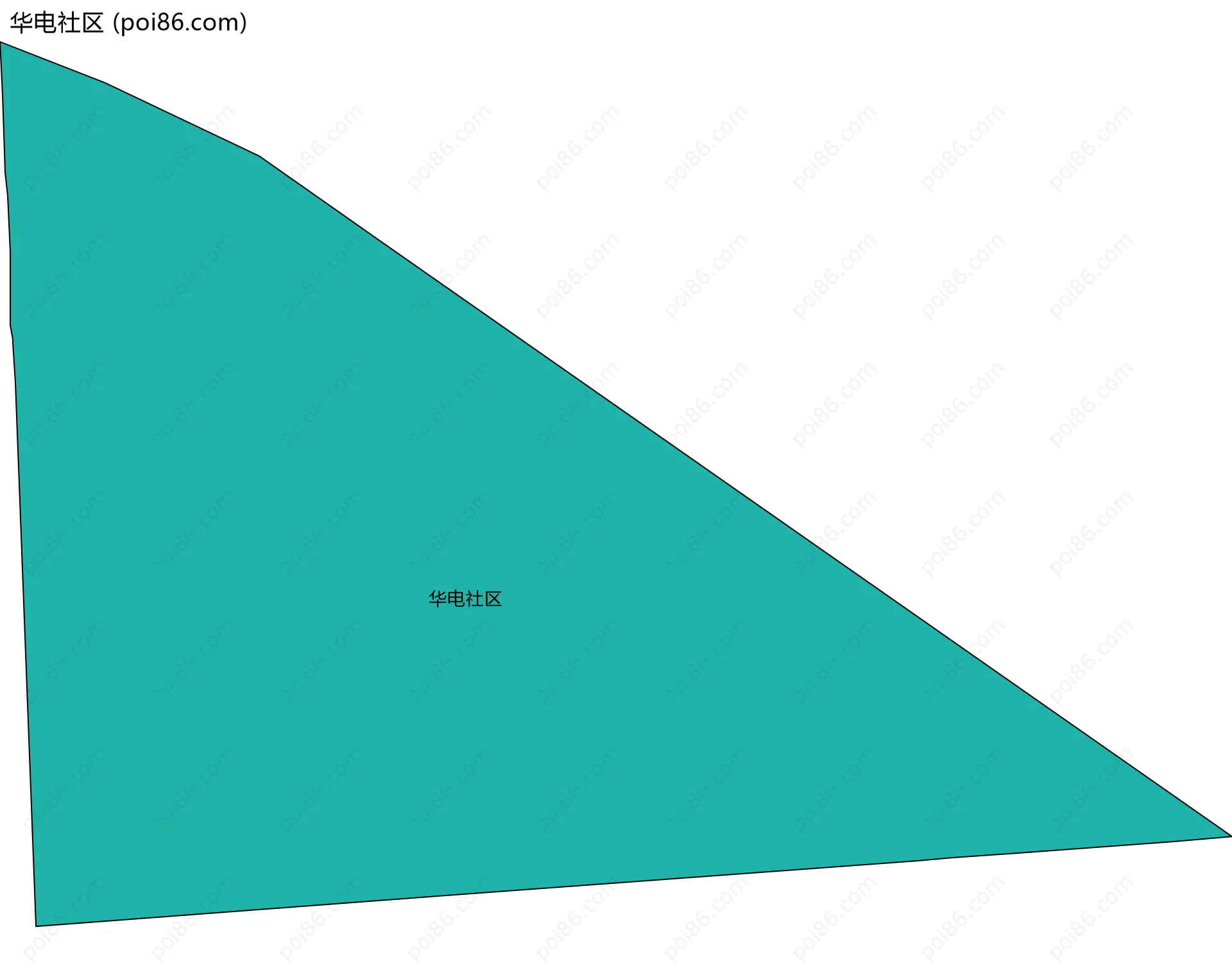 华电社区边界地图