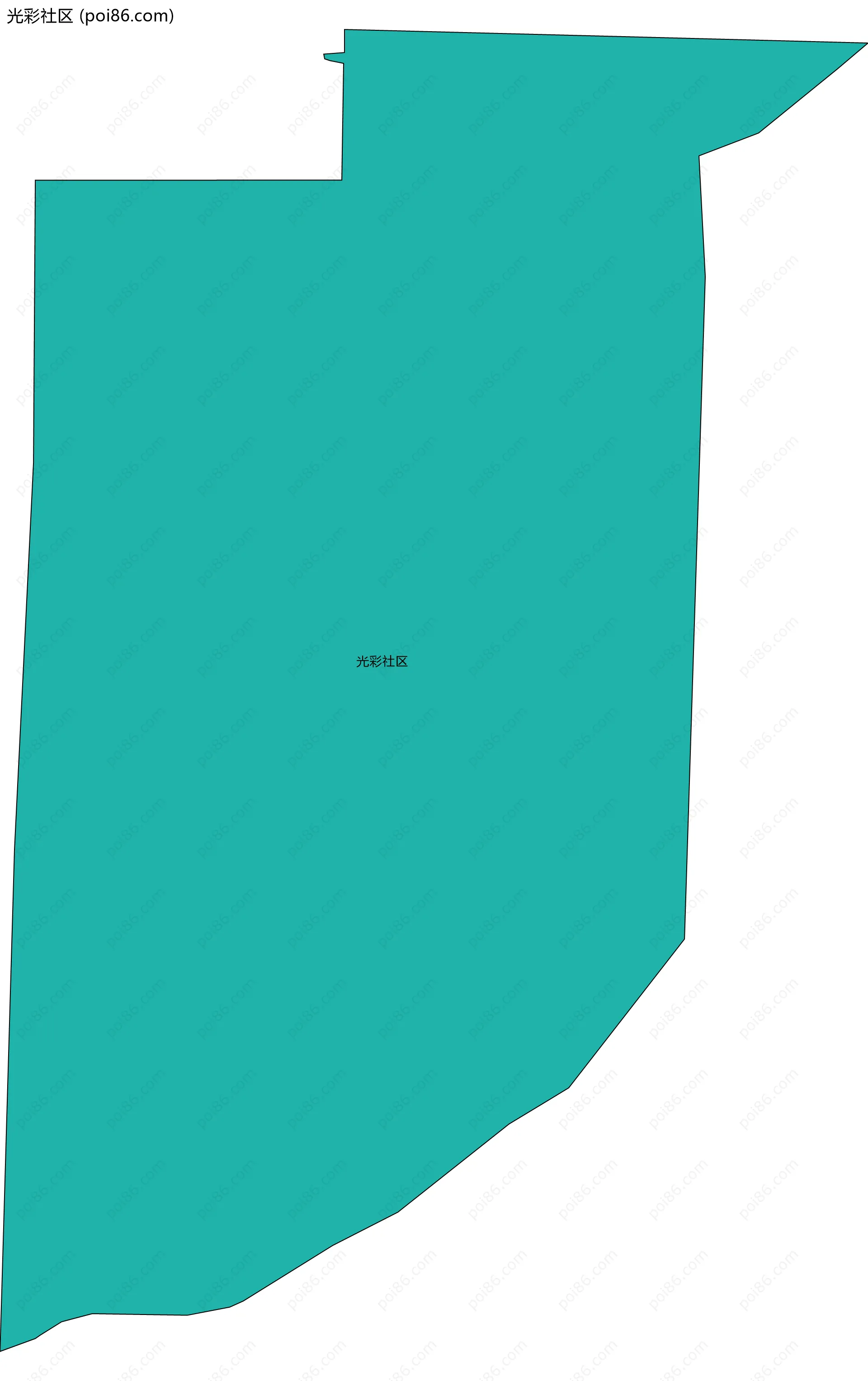 光彩社区边界地图
