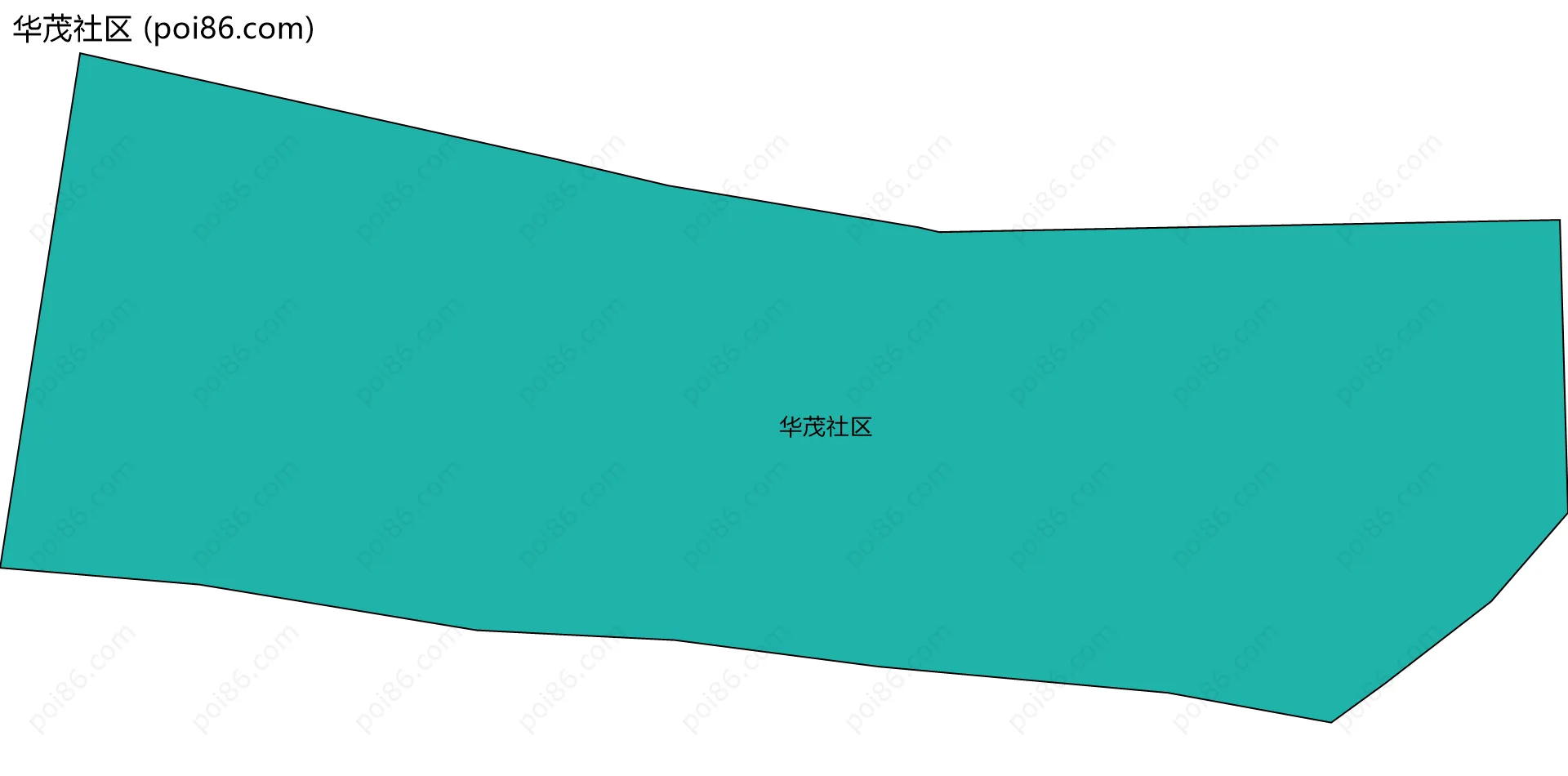 华茂社区边界地图