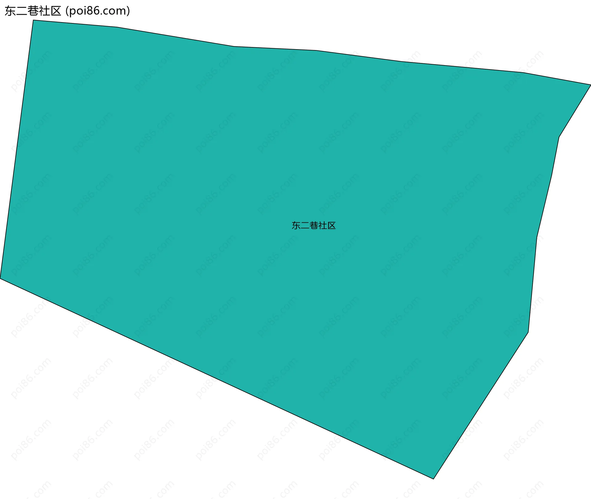 东二巷社区边界地图
