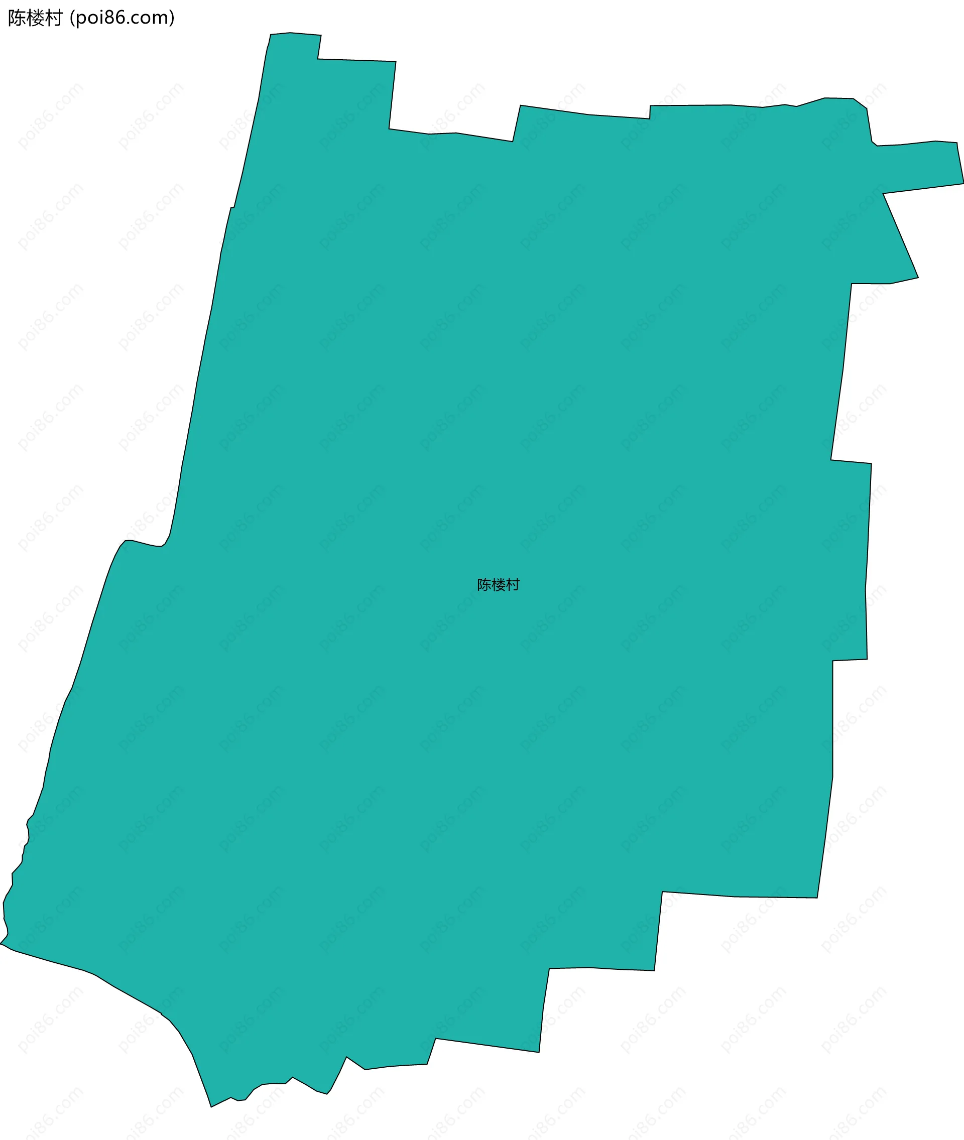 陈楼村边界地图
