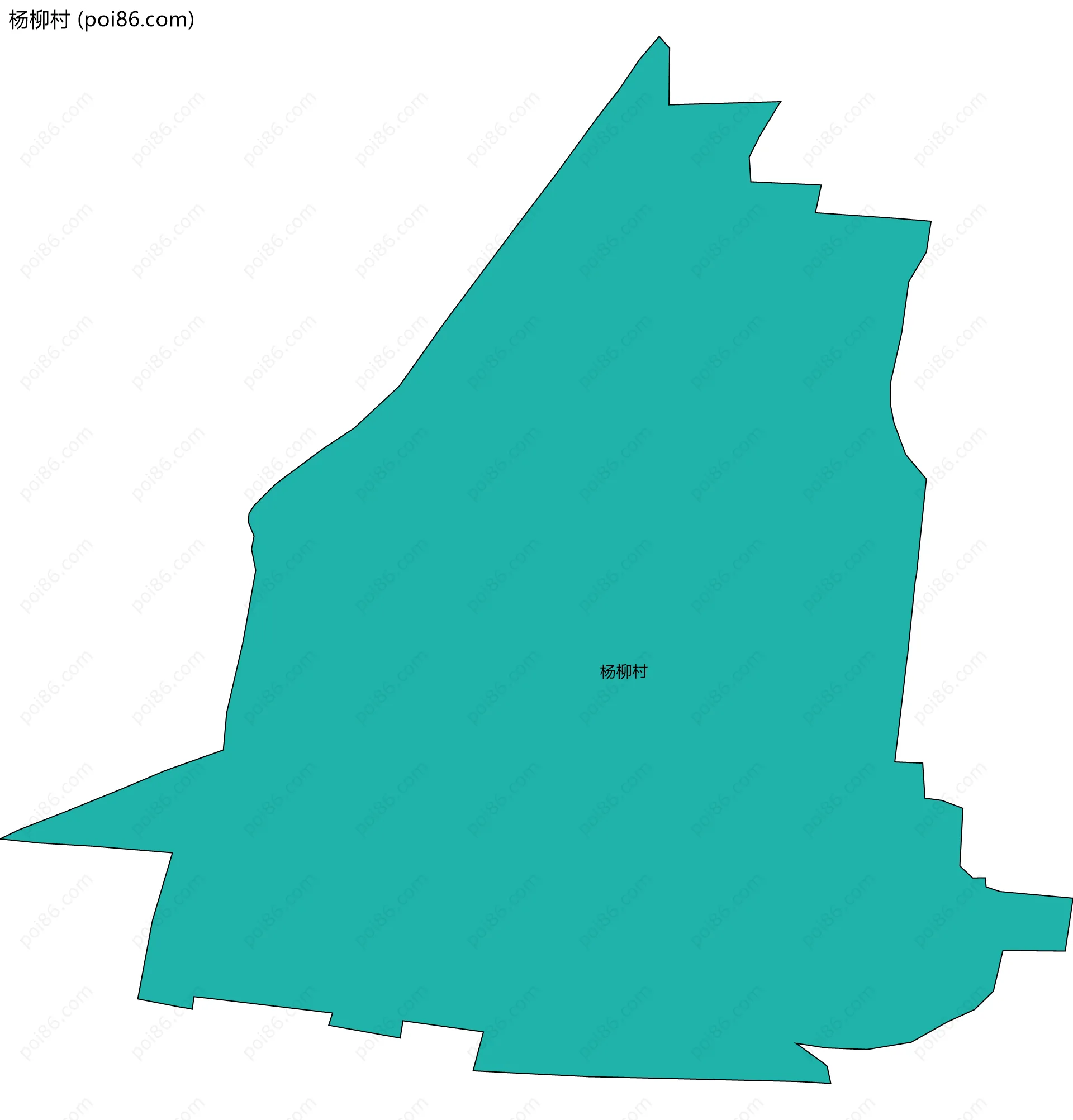 杨柳村边界地图