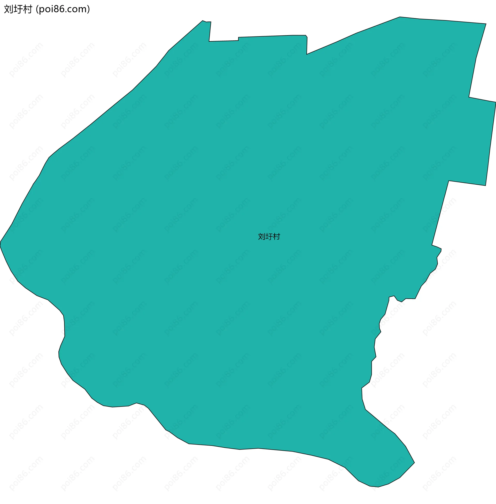 刘圩村边界地图