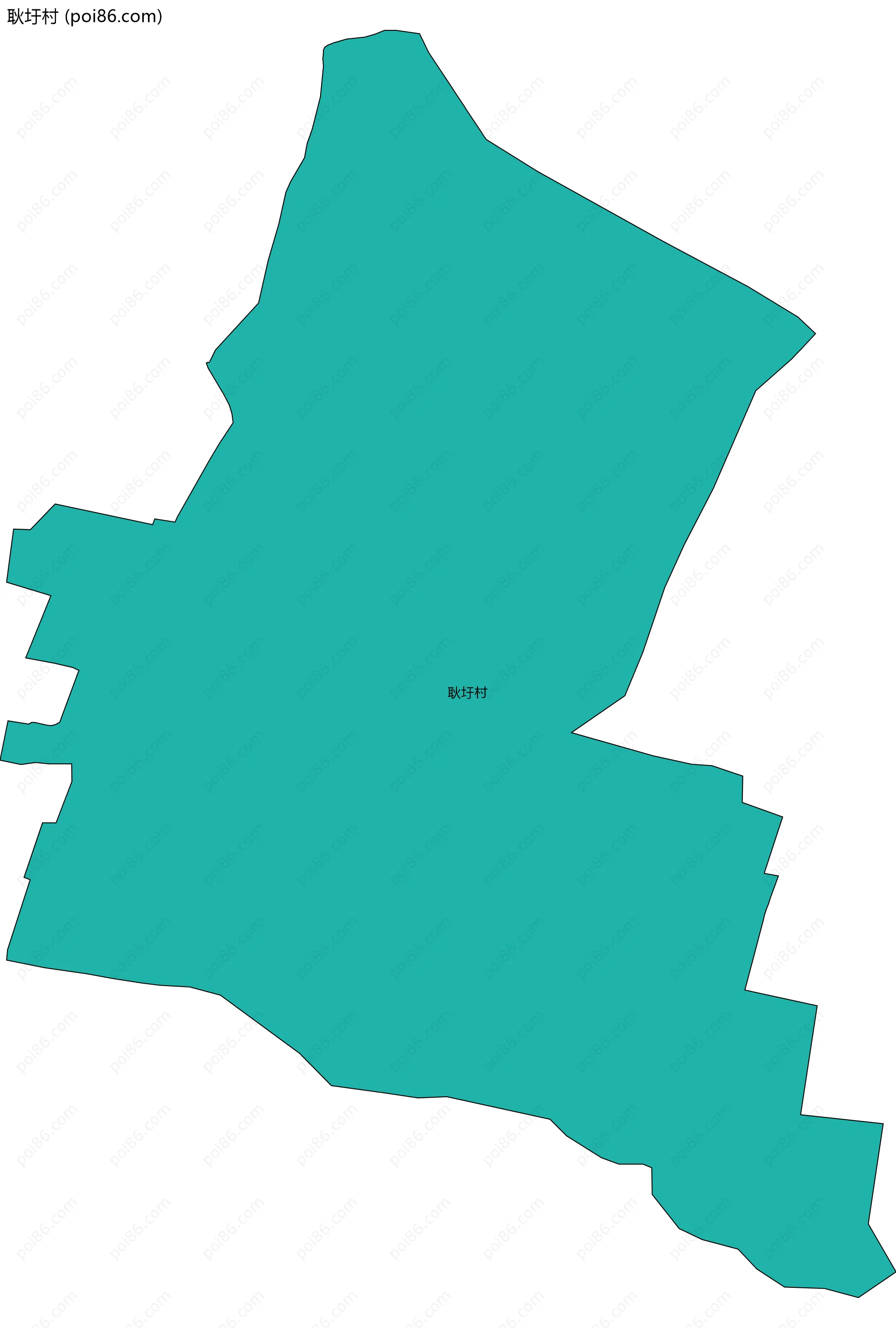 耿圩村边界地图