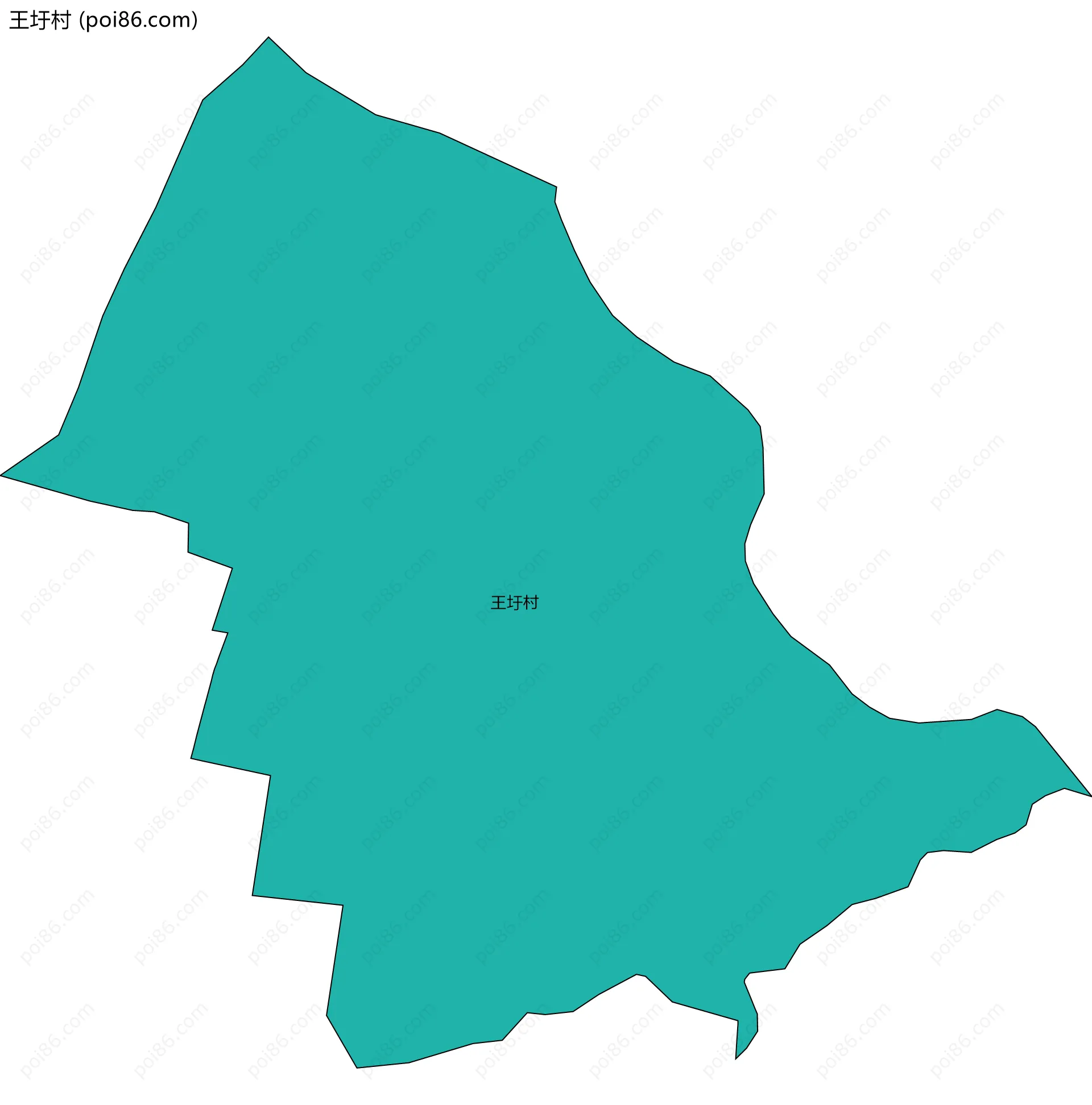 王圩村边界地图