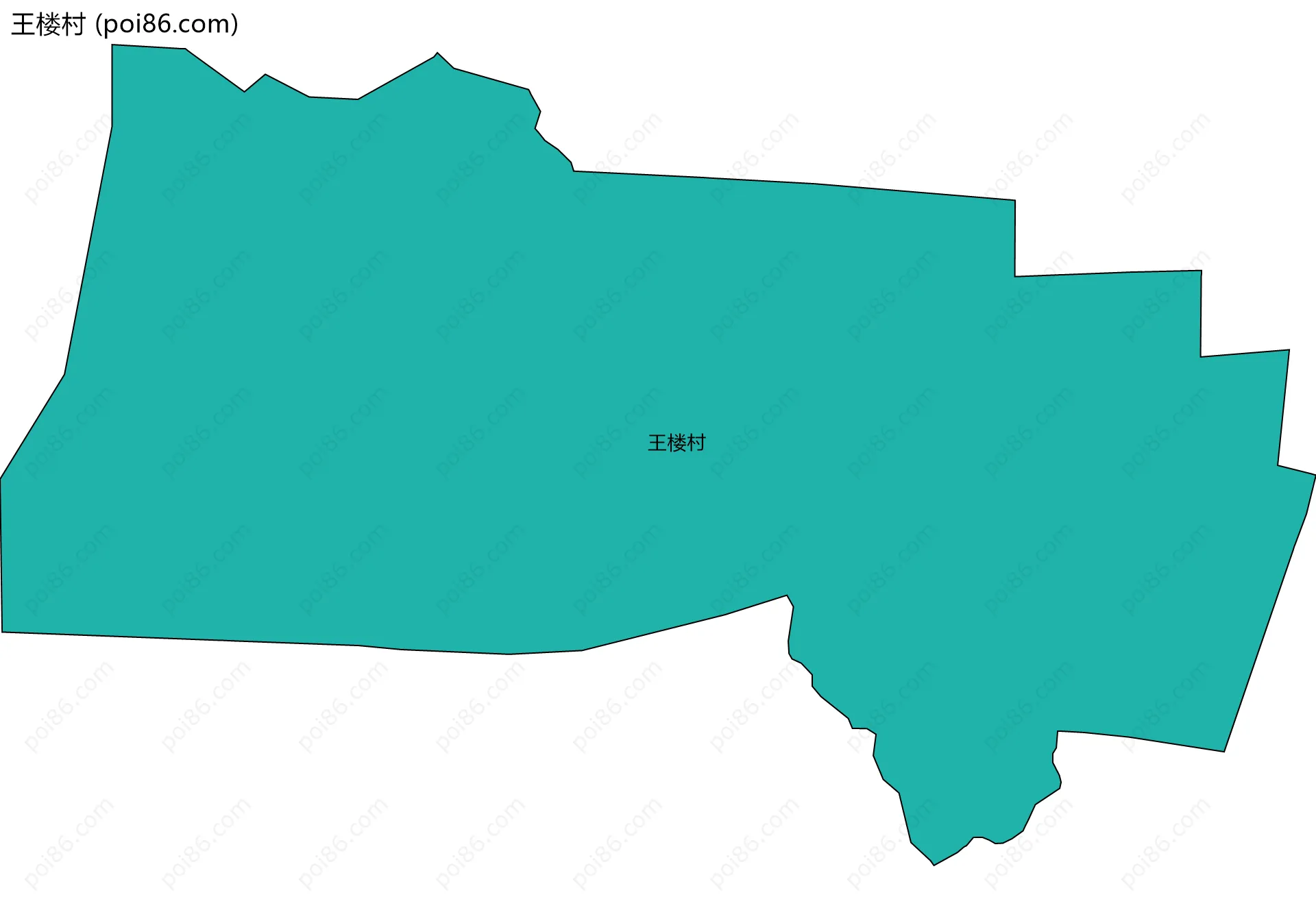 王楼村边界地图