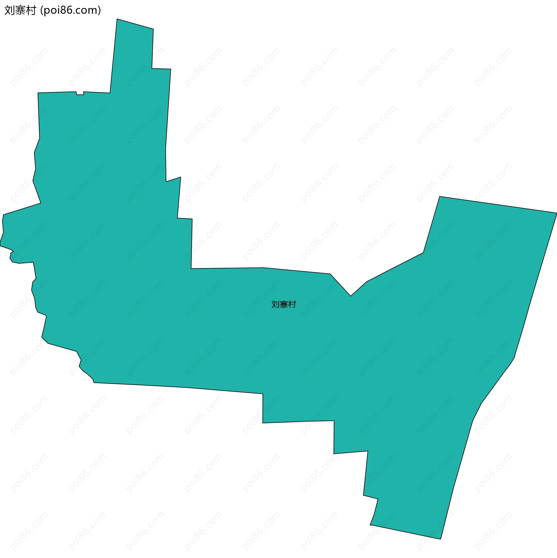 刘寨村边界地图