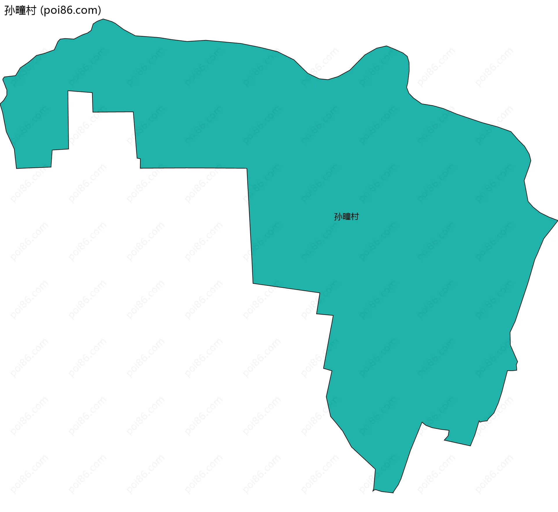 孙疃村边界地图