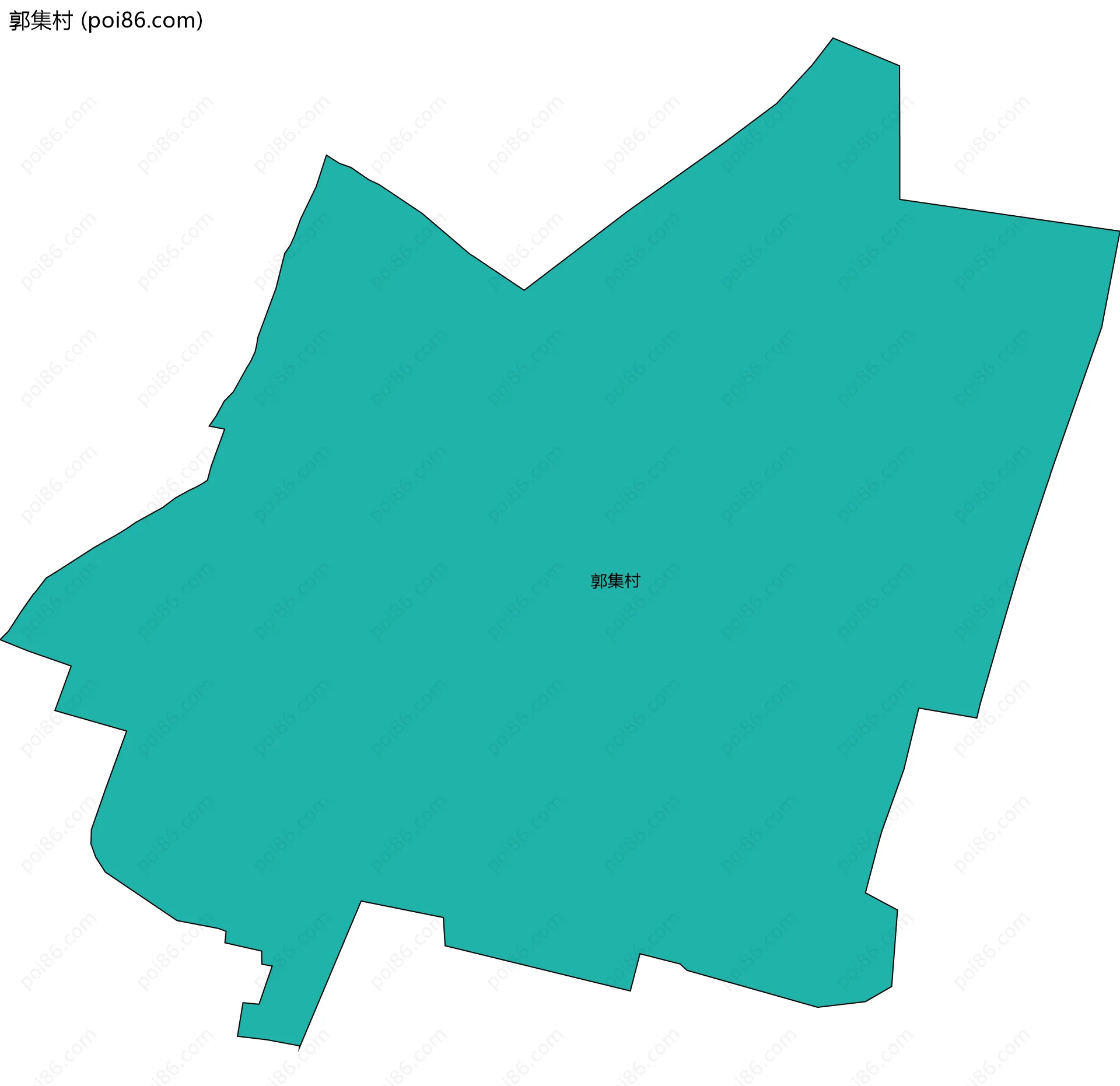 郭集村边界地图