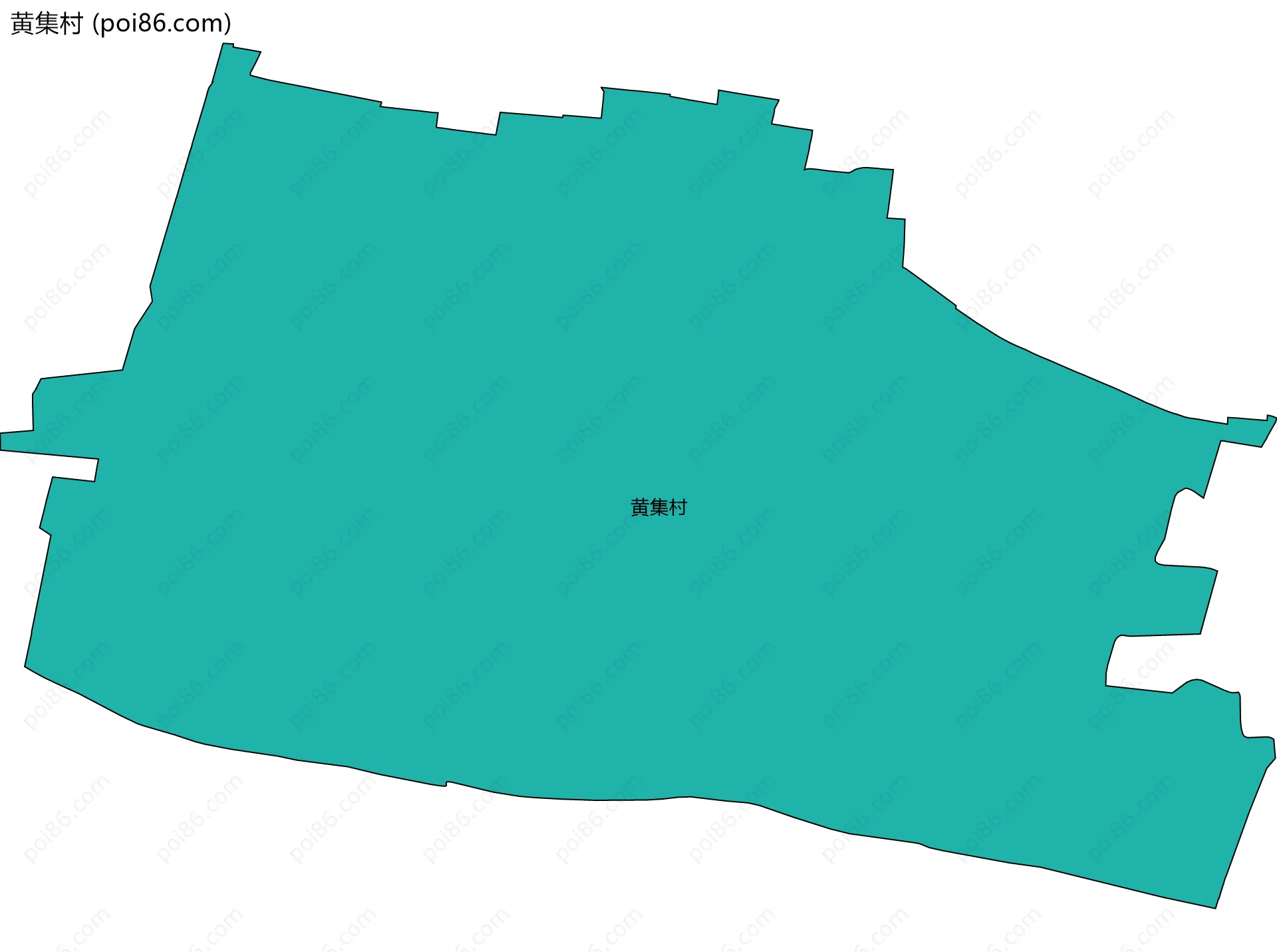 黄集村边界地图