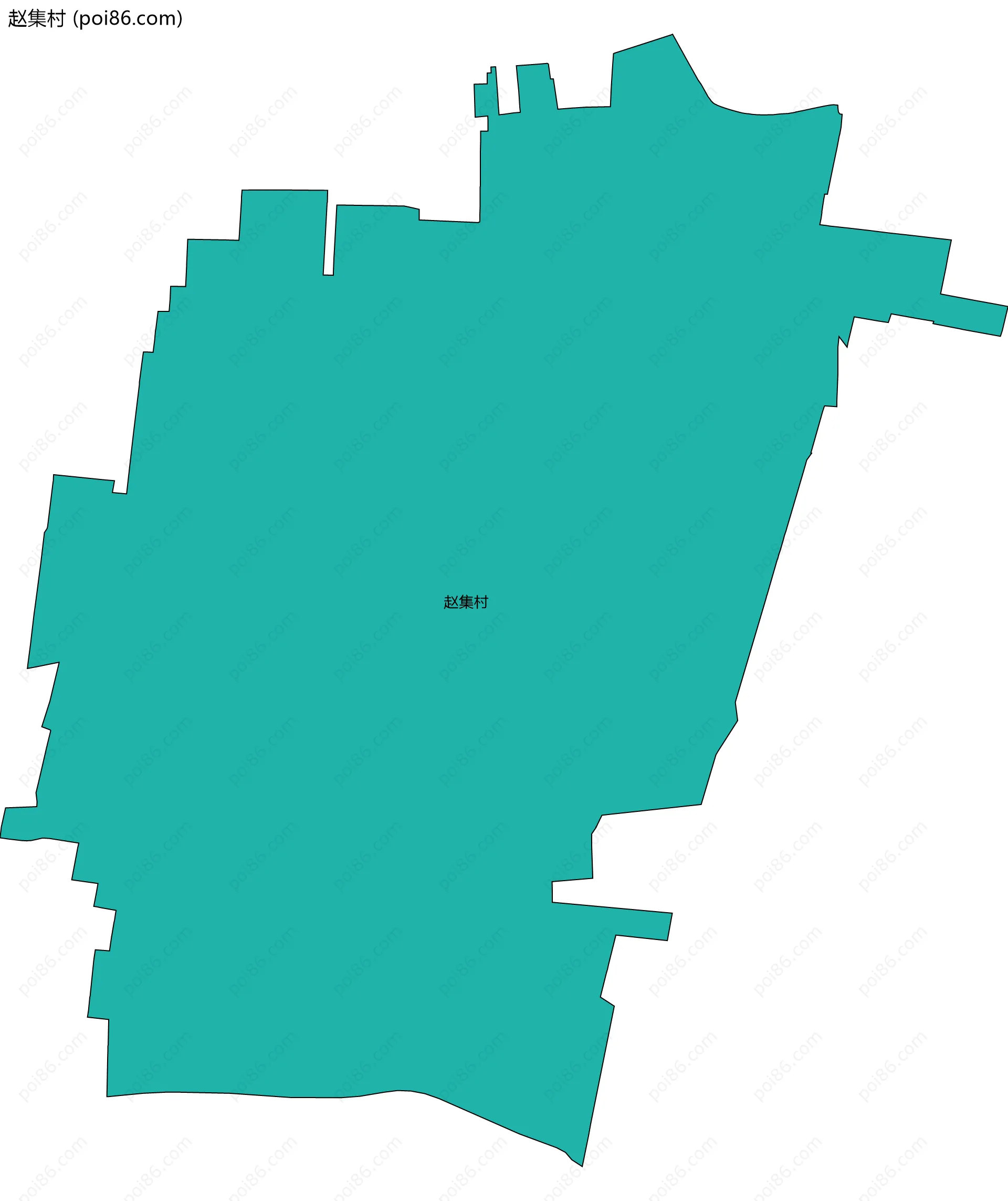 赵集村边界地图