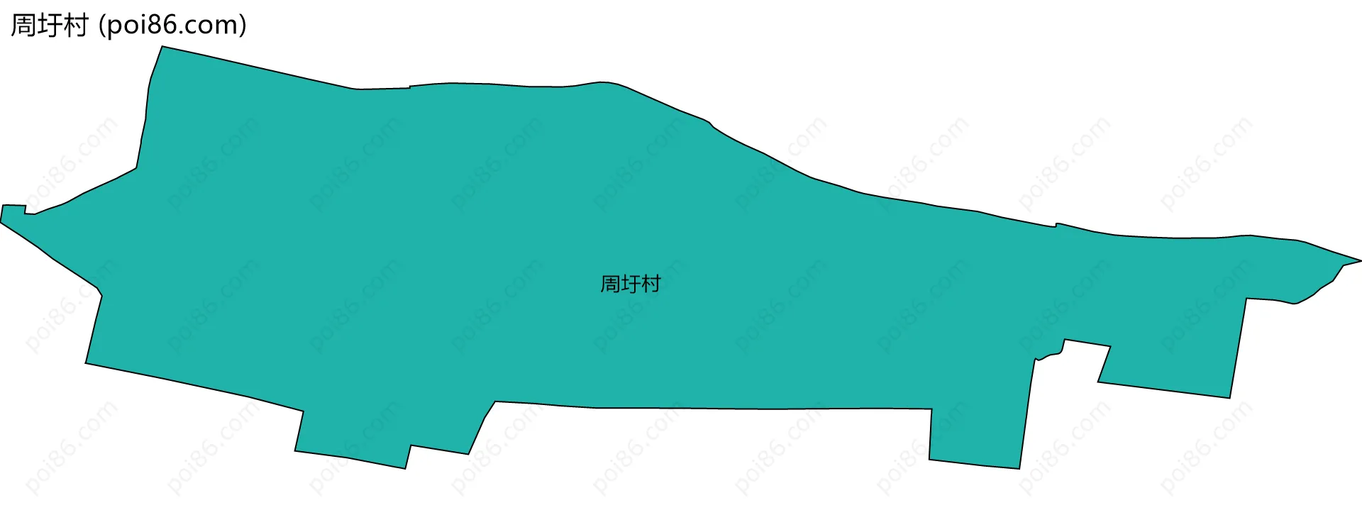 周圩村边界地图