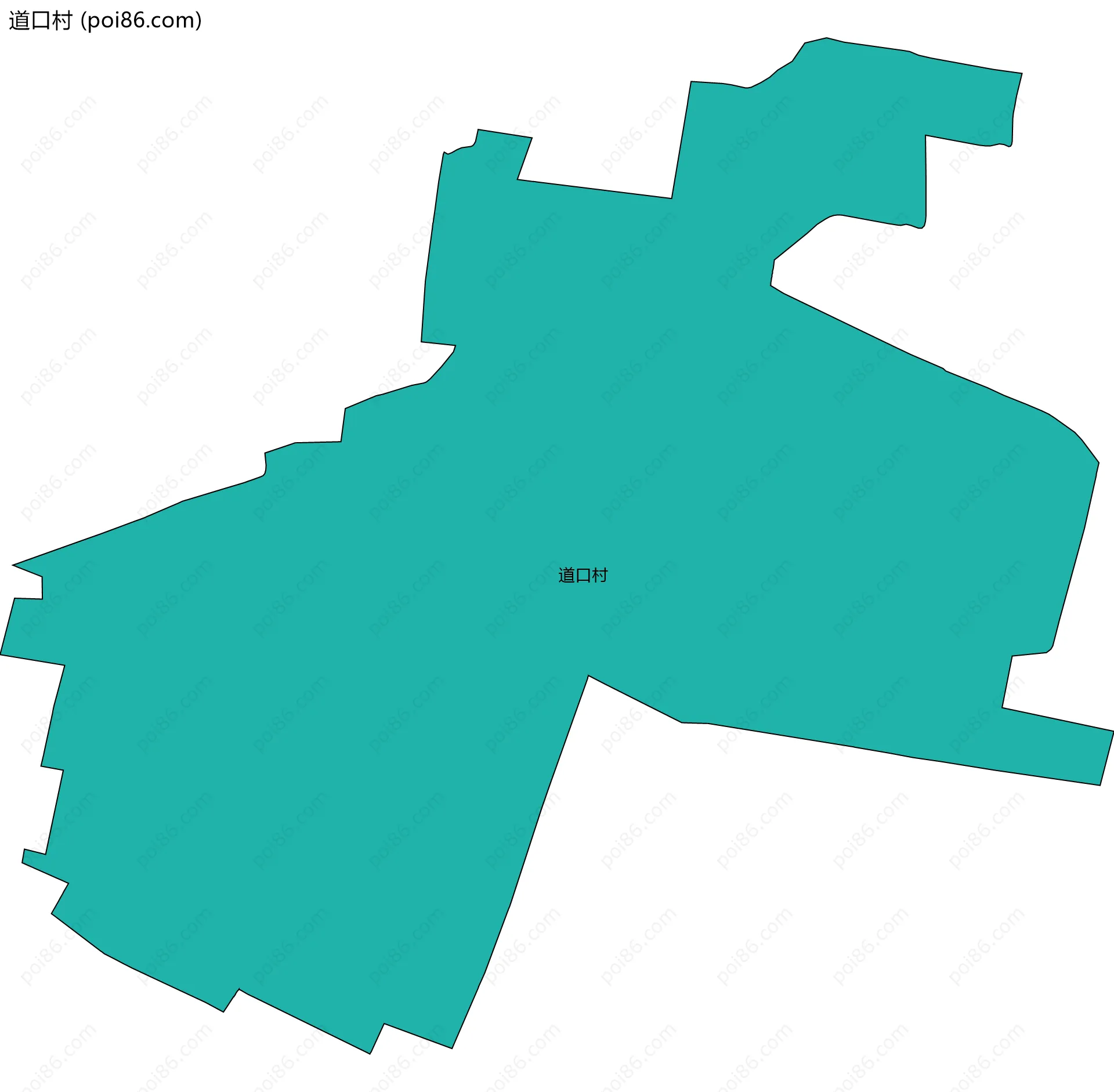 道口村边界地图