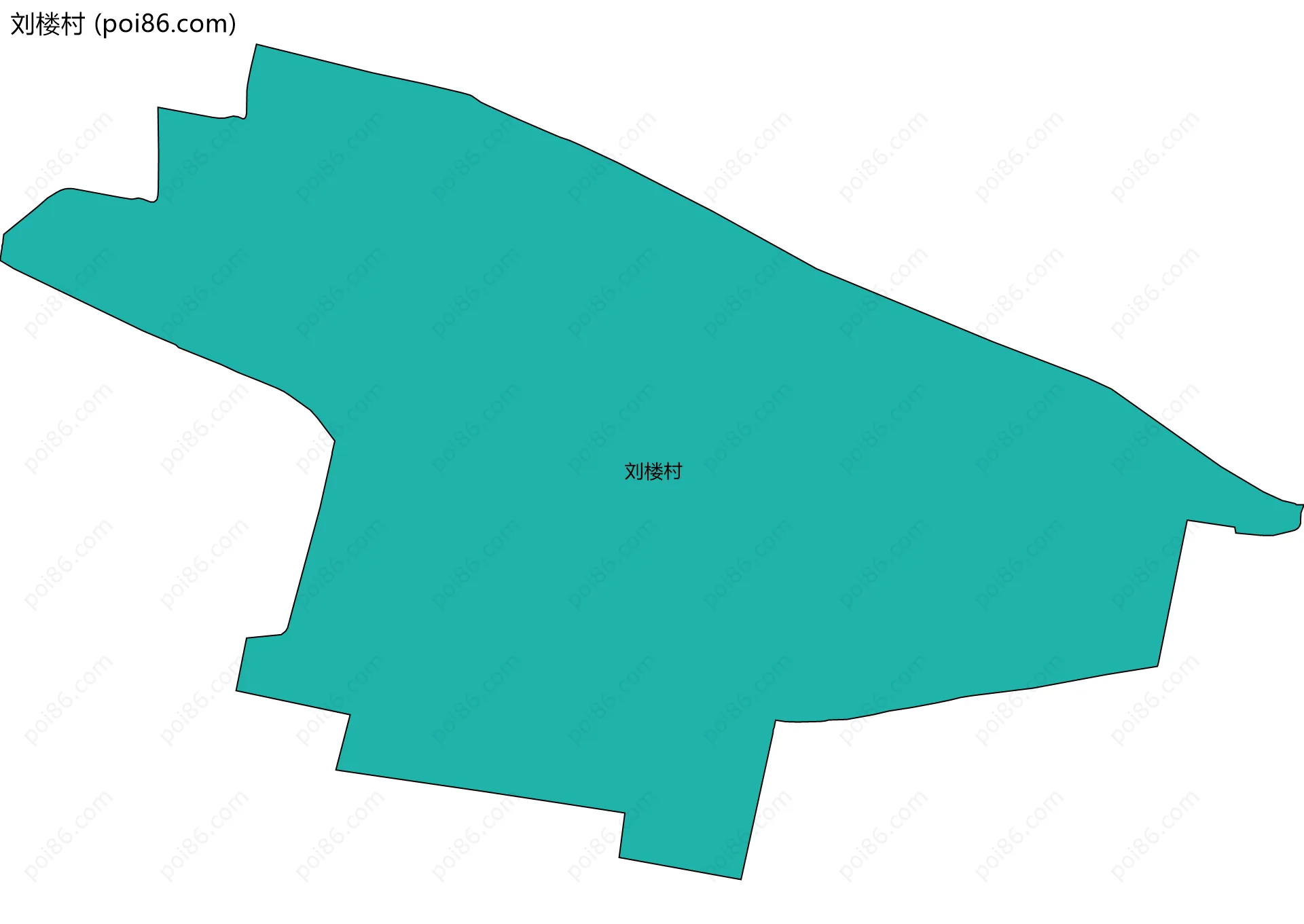 刘楼村边界地图