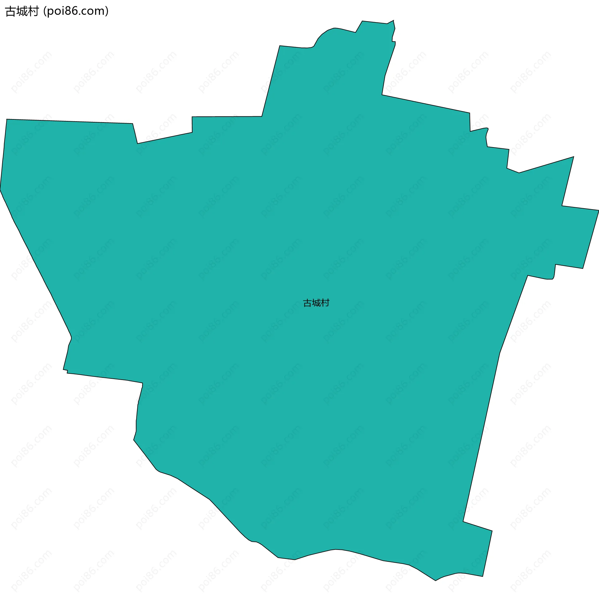 古城村边界地图