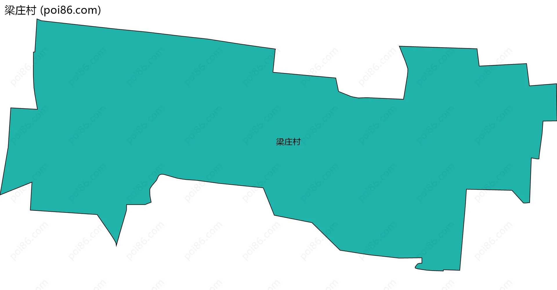 梁庄村边界地图