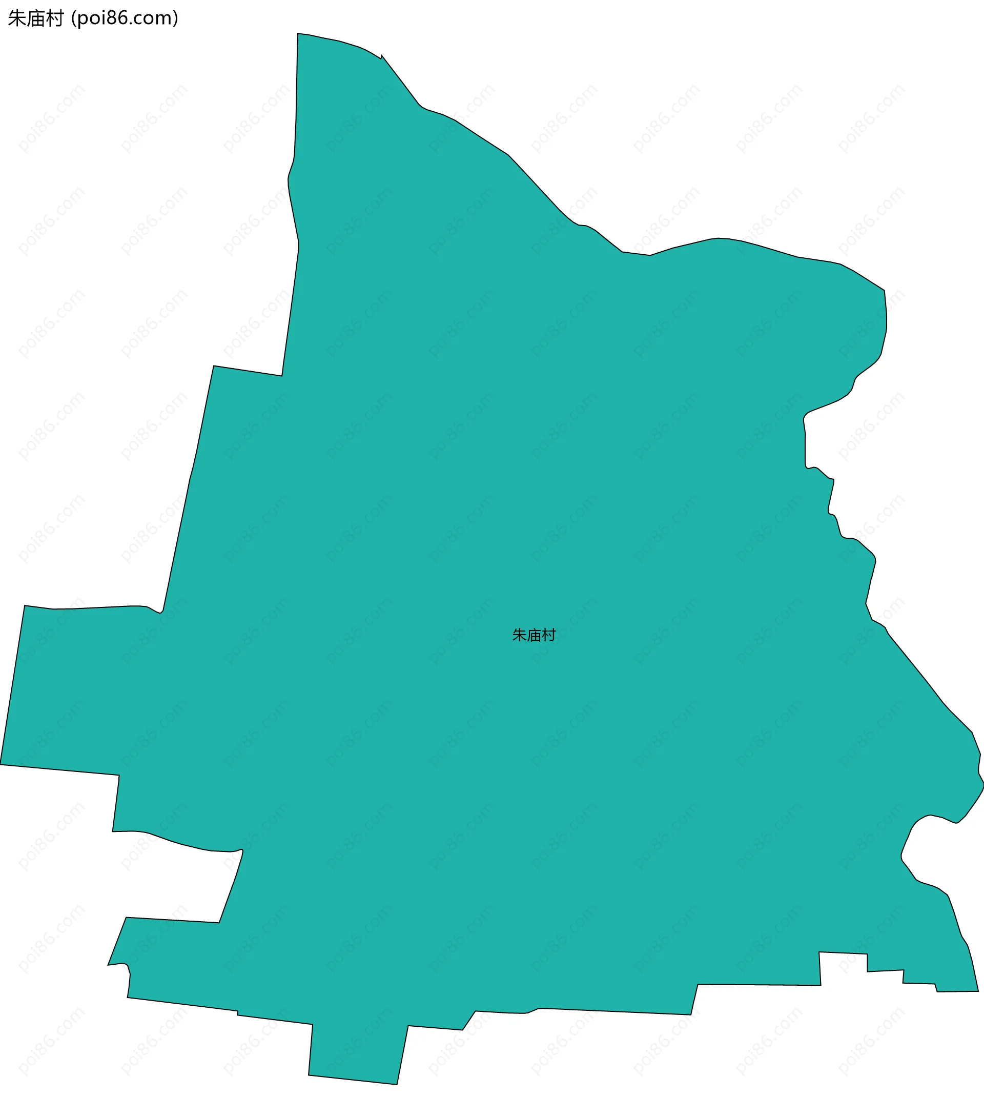 朱庙村边界地图