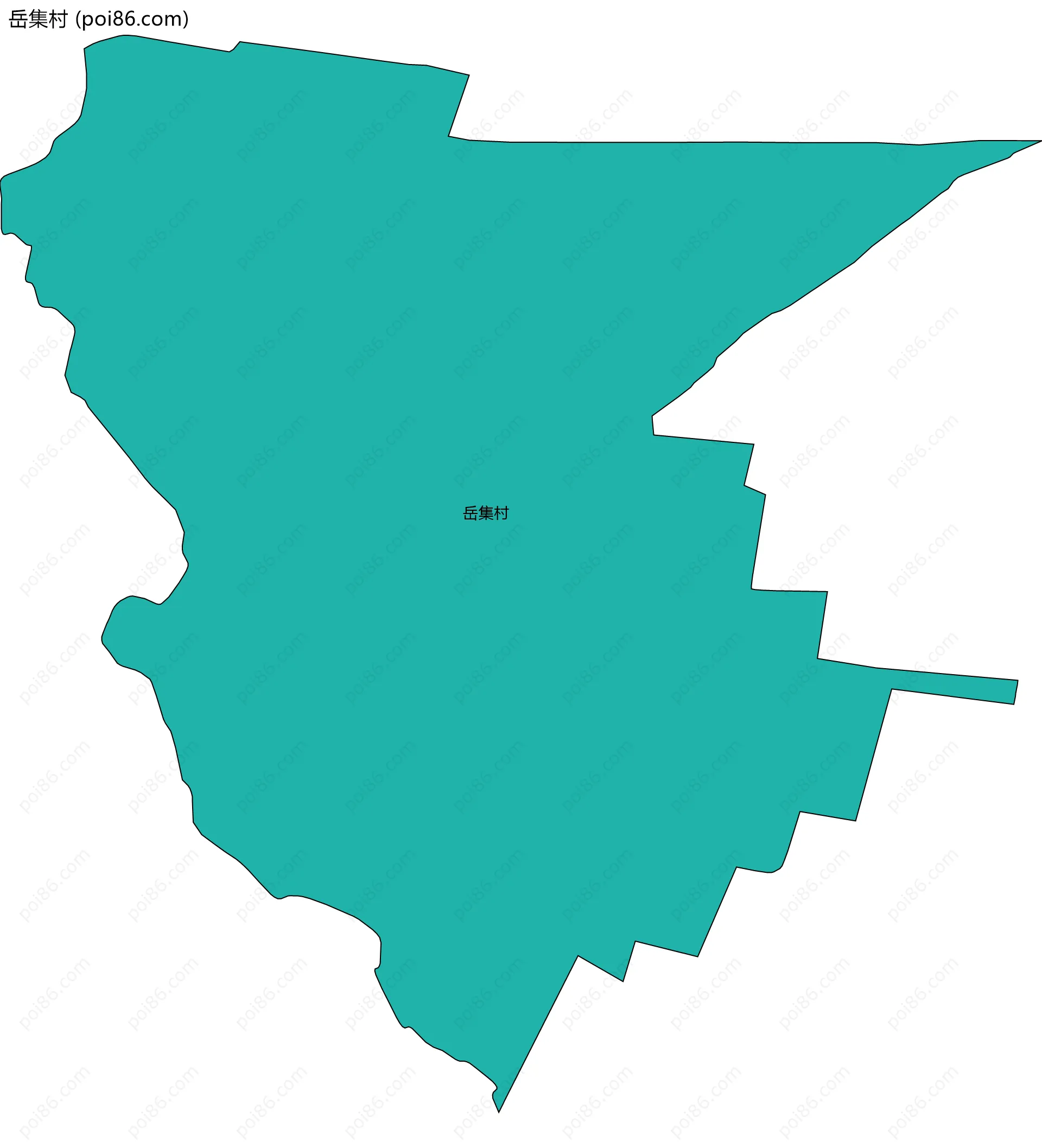 岳集村边界地图