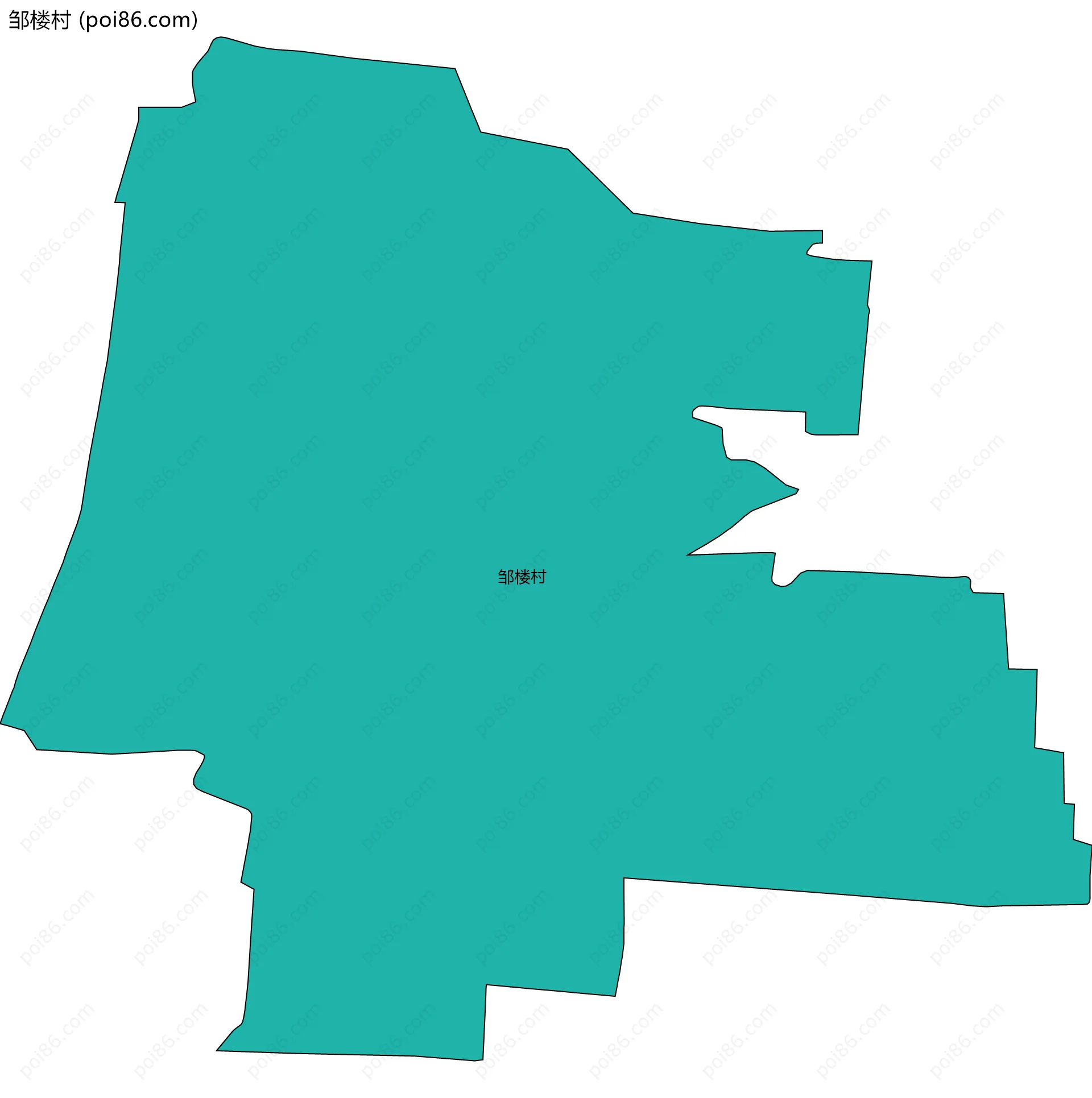 邹楼村边界地图