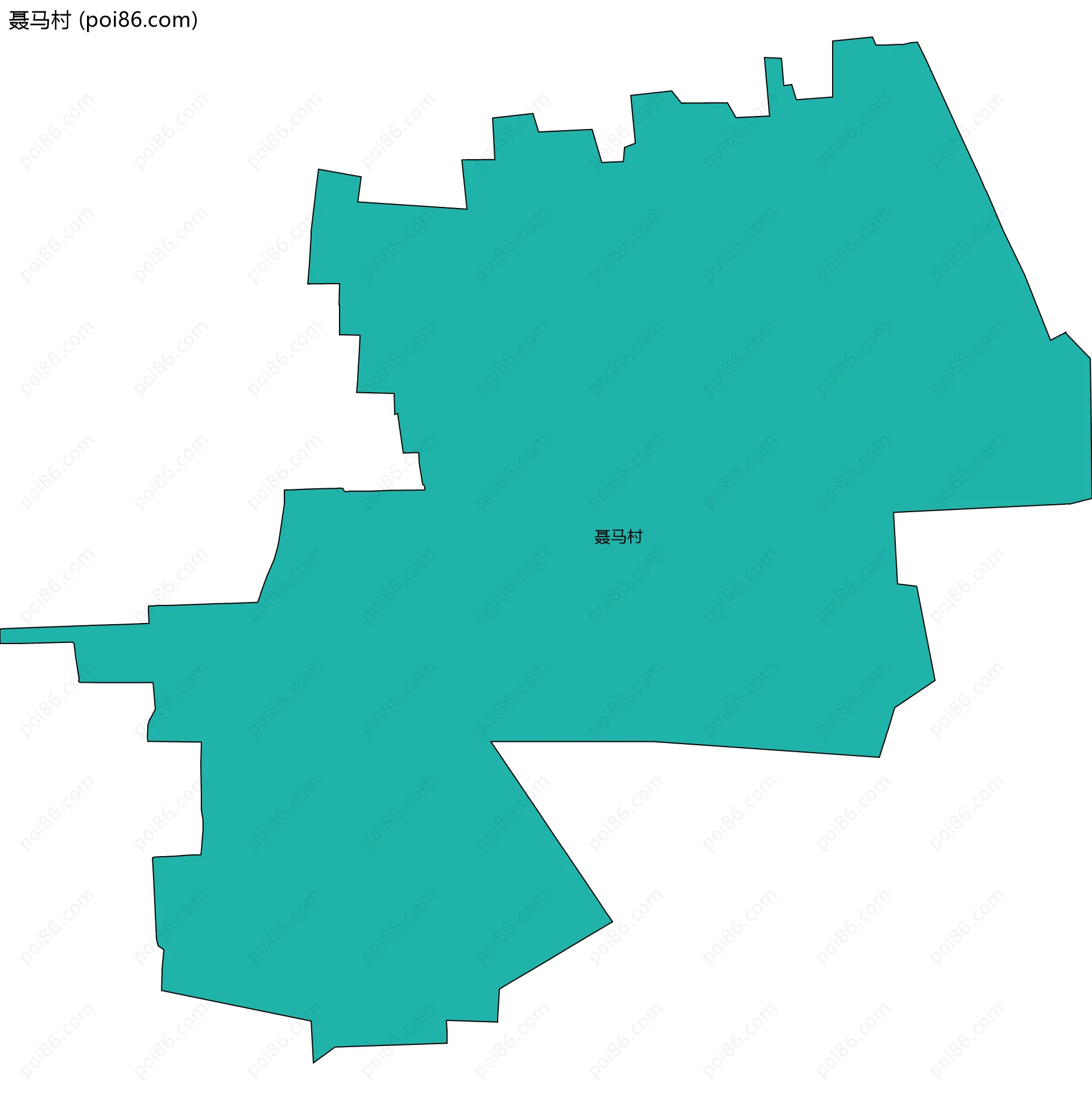 聂马村边界地图