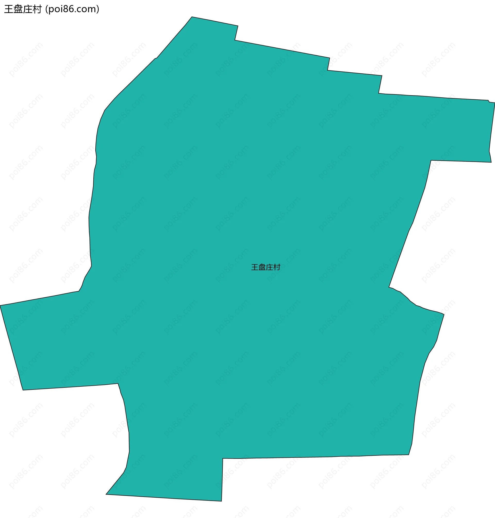 王盘庄村边界地图