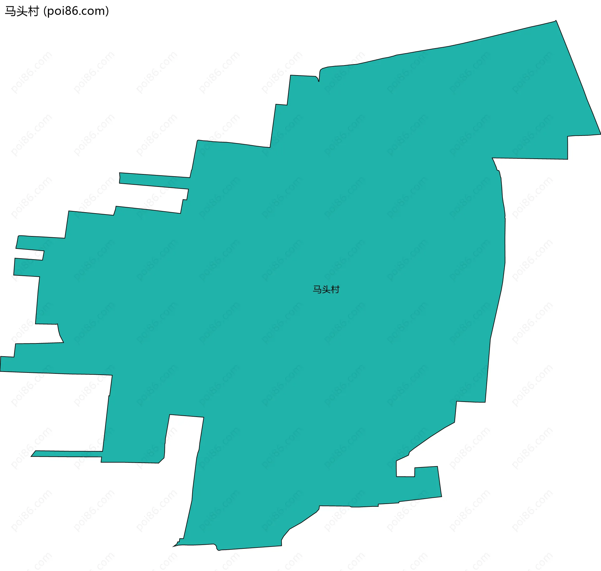 马头村边界地图