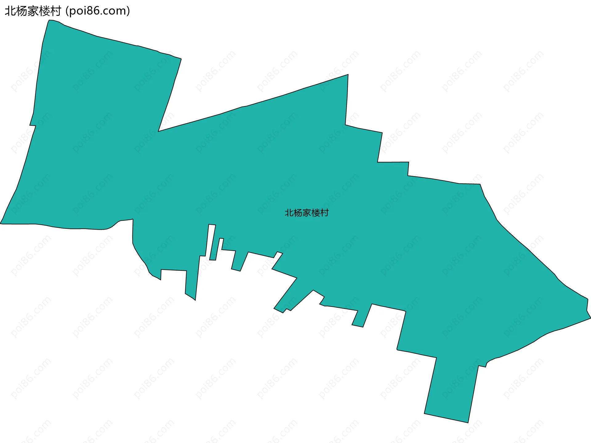 北杨家楼村边界地图