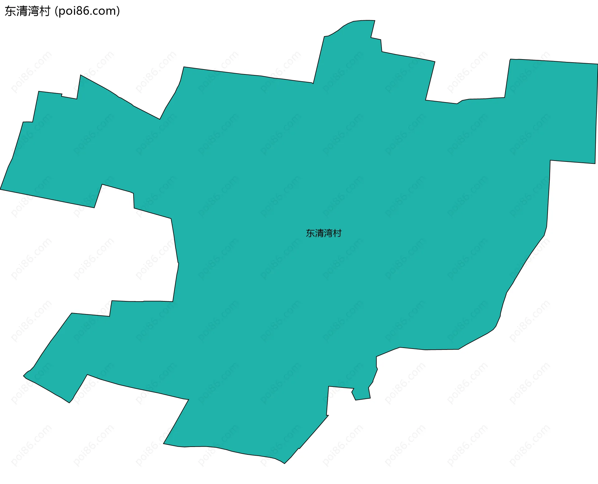东清湾村边界地图